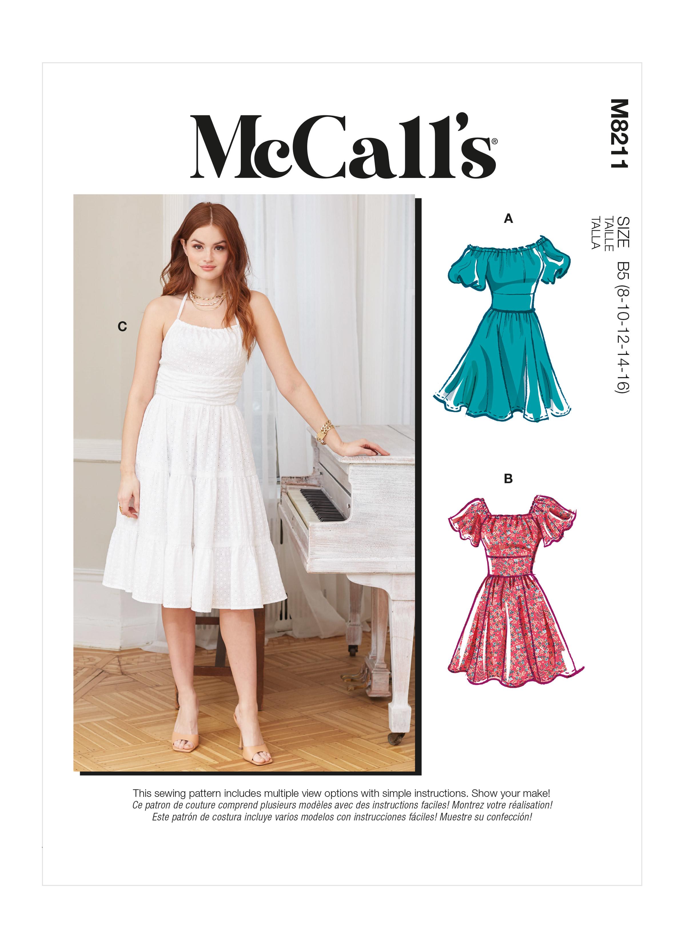 McCalls M8211 Misses' & Women's Dresses