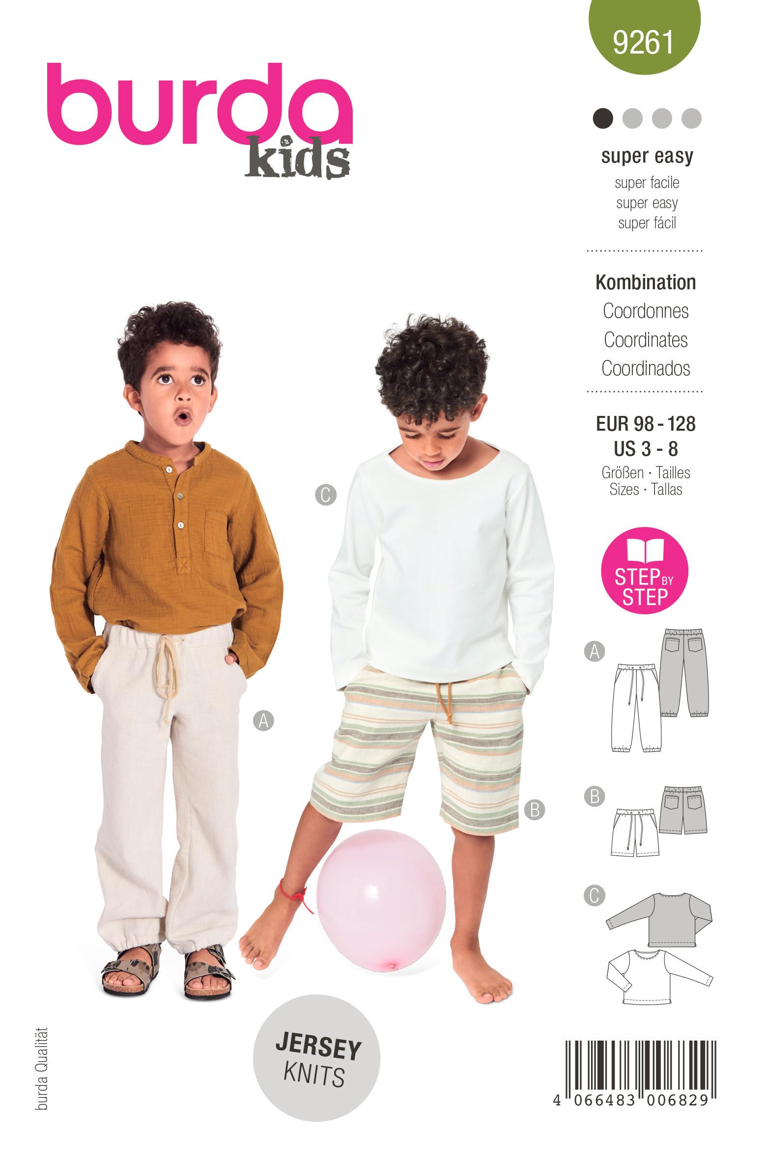 Burda BD9261  Trousers/Pants / Top Sewing Pattern