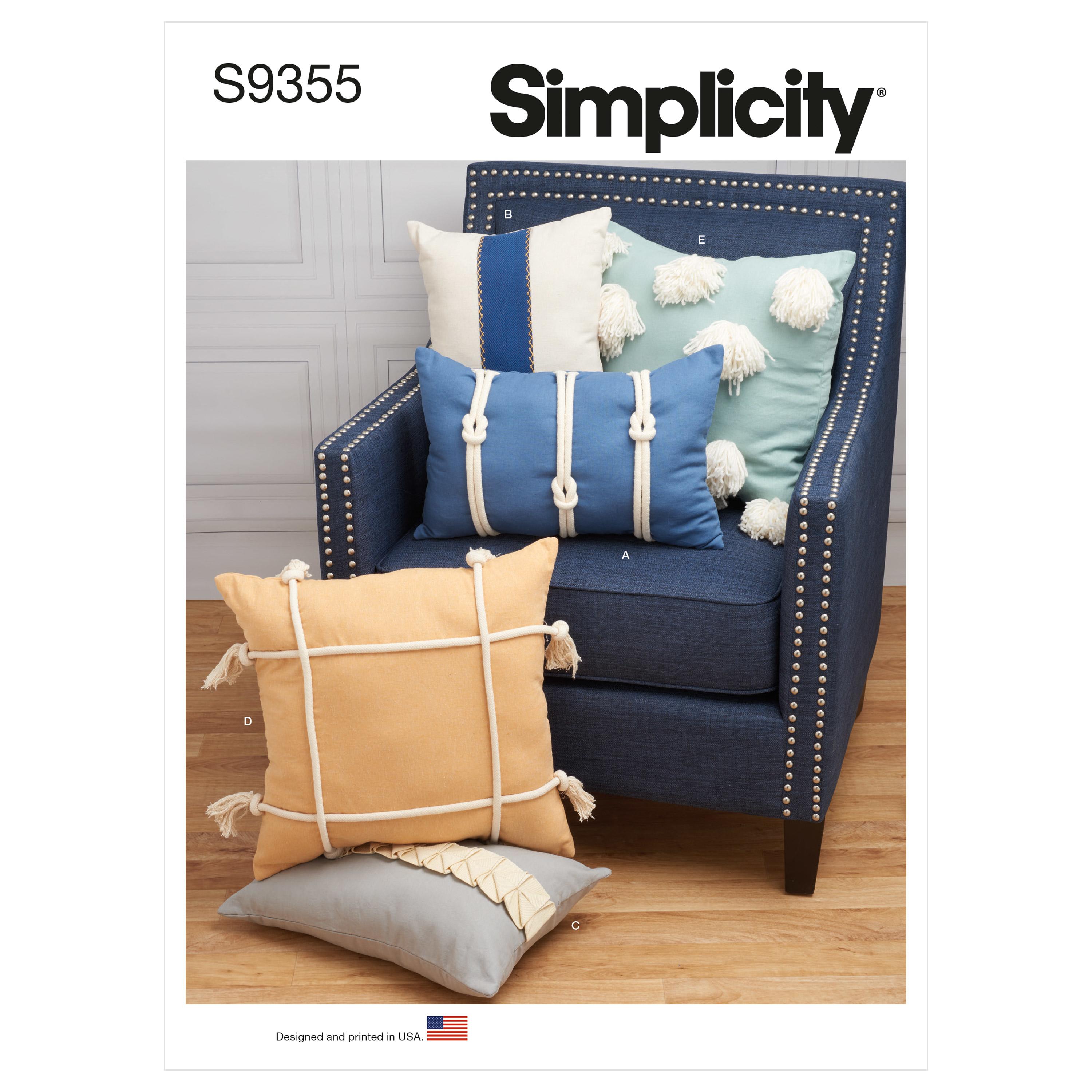 Simplicity Sewing Pattern S9355 Pillows