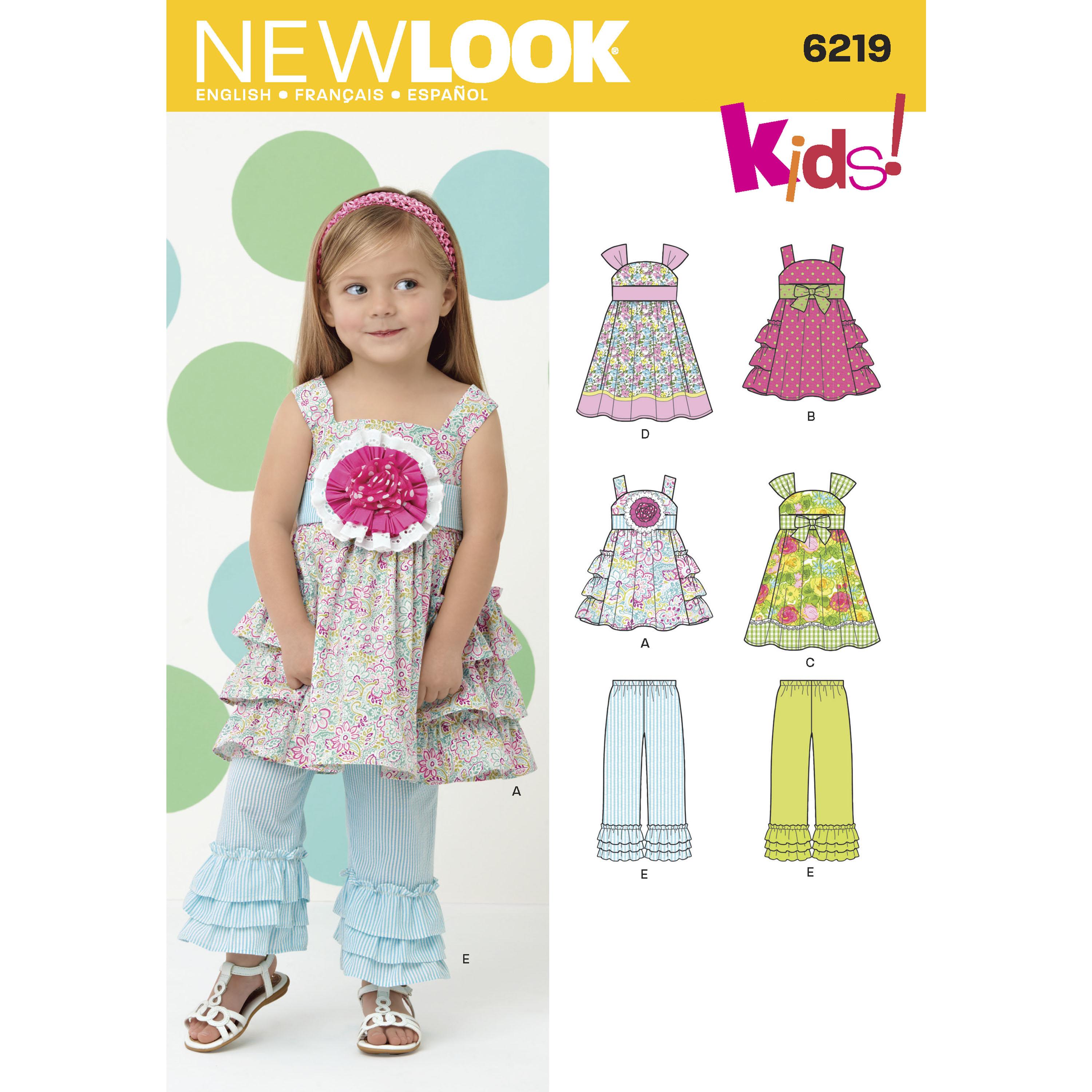 NewLook N6219 Toddlers' Dress and Pants