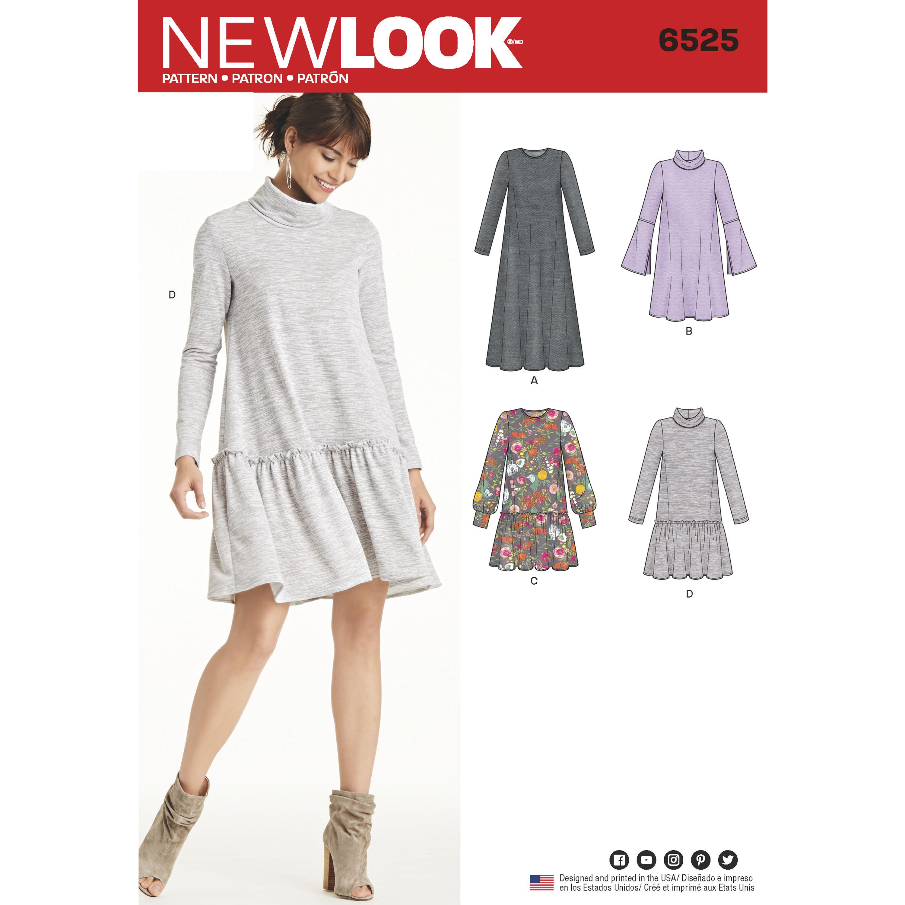 NewLook N6525 Women?s Knit Dress