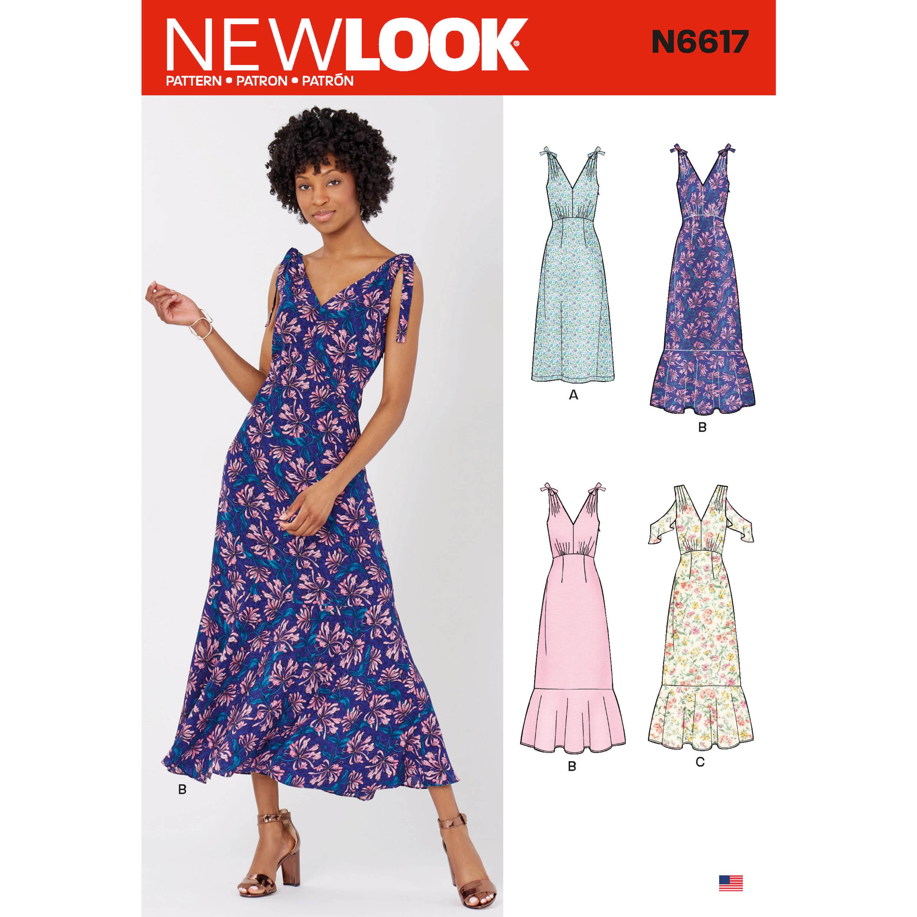 NewLook Sewing Pattern N6617 Misses' Dresses