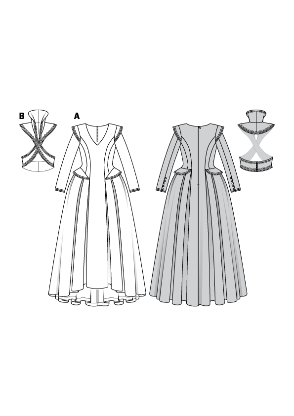 Burda B6398 Women's Renaissance Dress