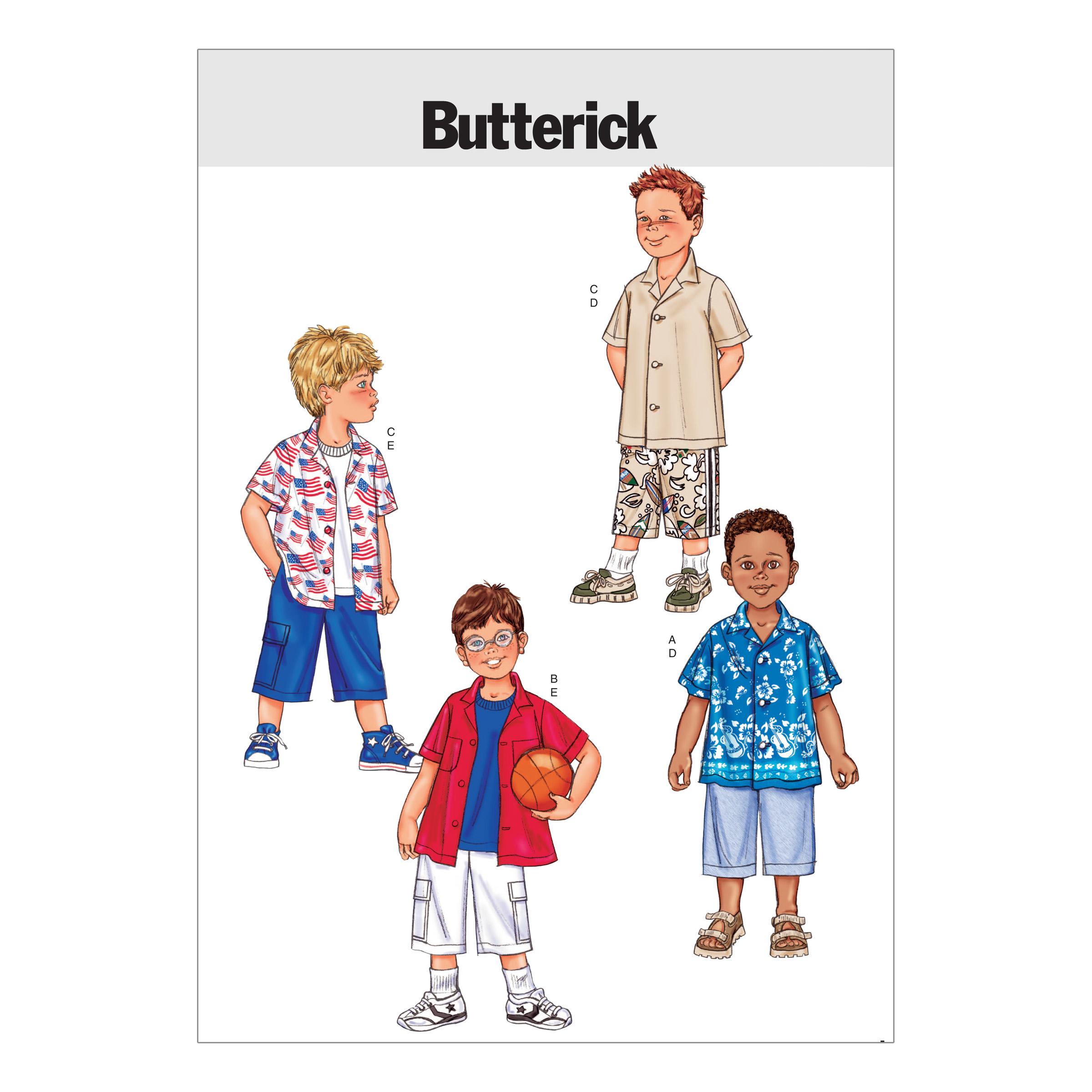 Butterick B3475 Boys' Shirt & Shorts
