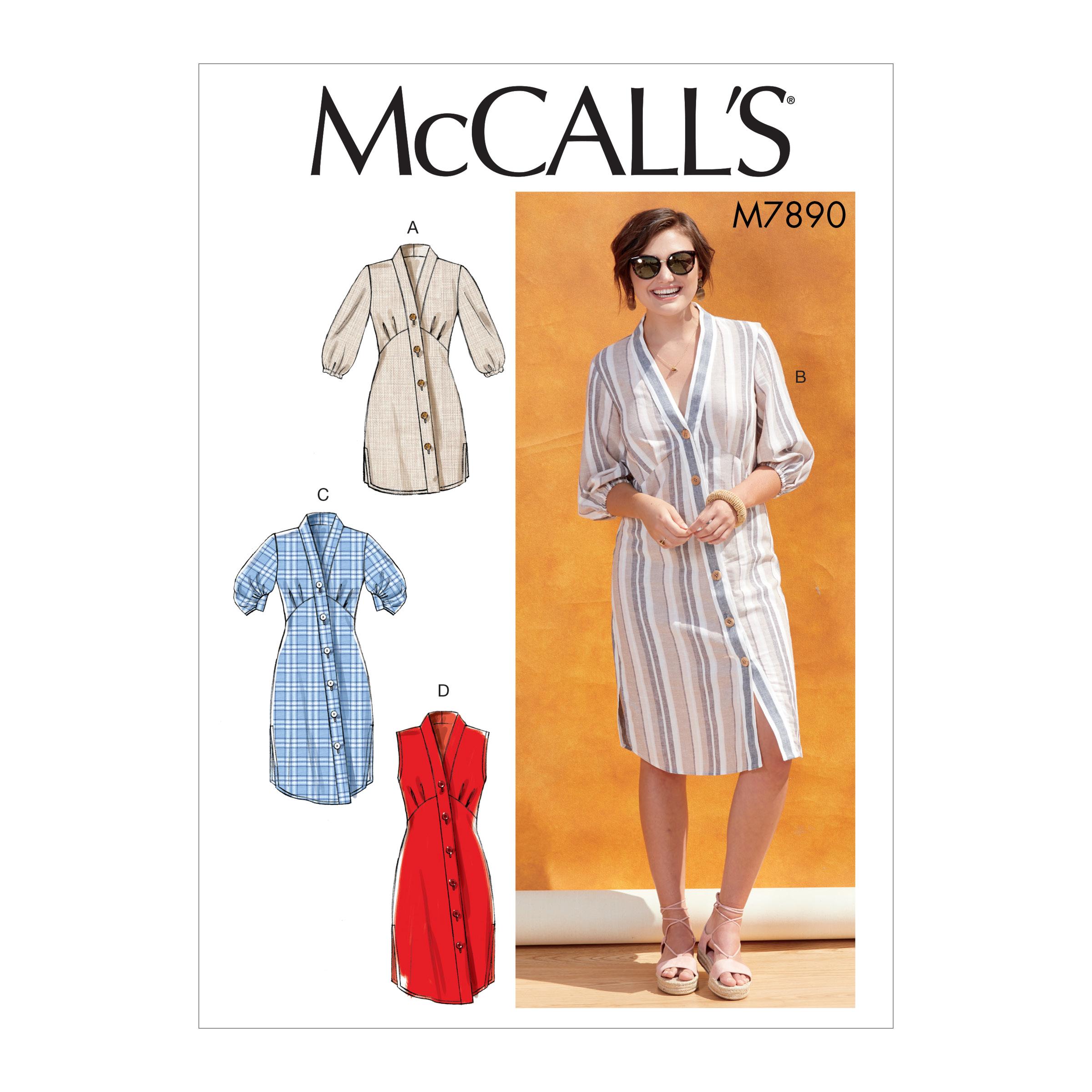 McCalls M7890 Misses Dresses, Misses Tops