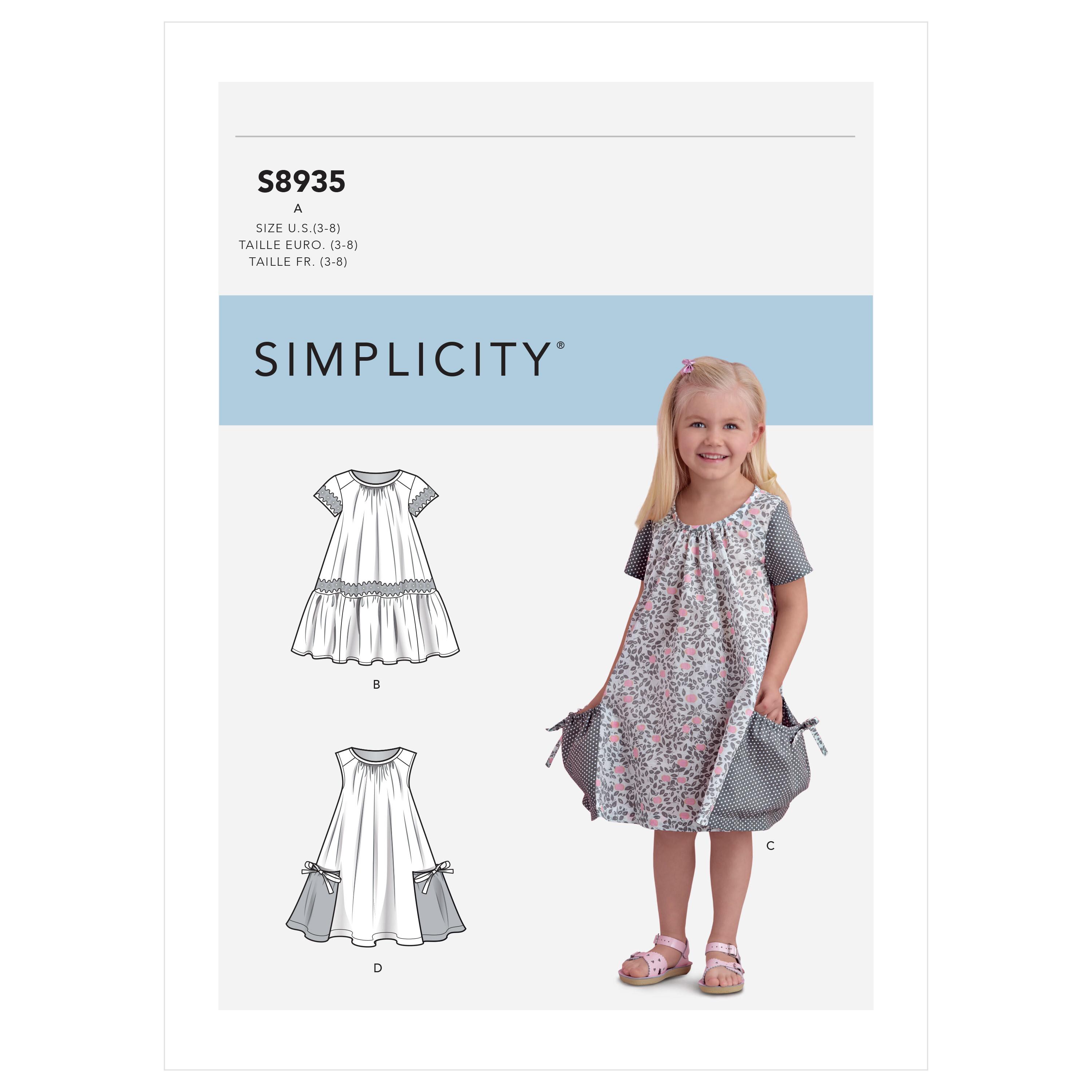 Simplicity S8935 Children's Dresses