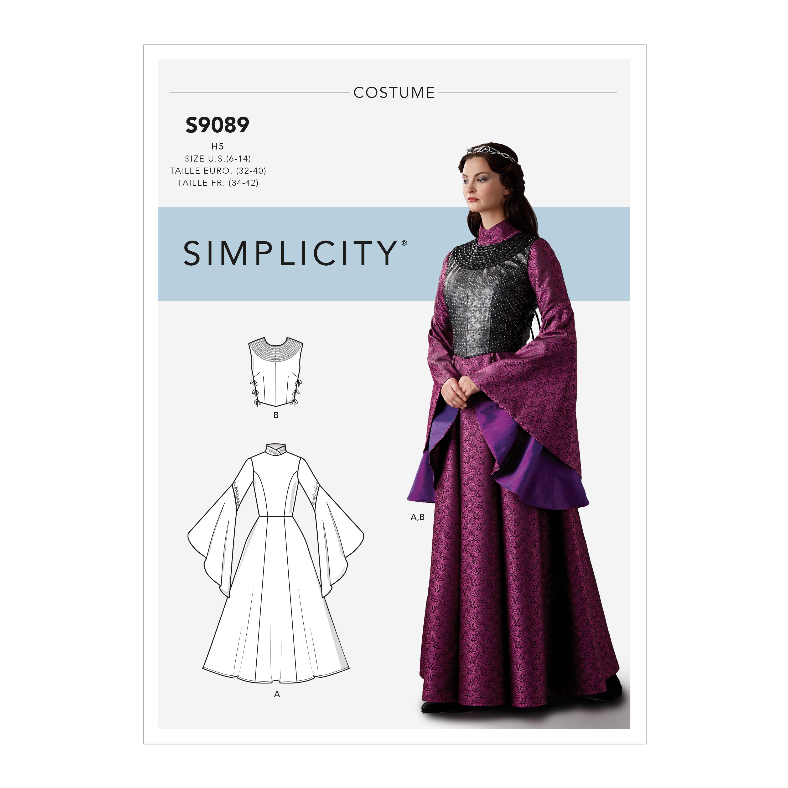 Simplicity S9089 Misses' Fantasy Costume