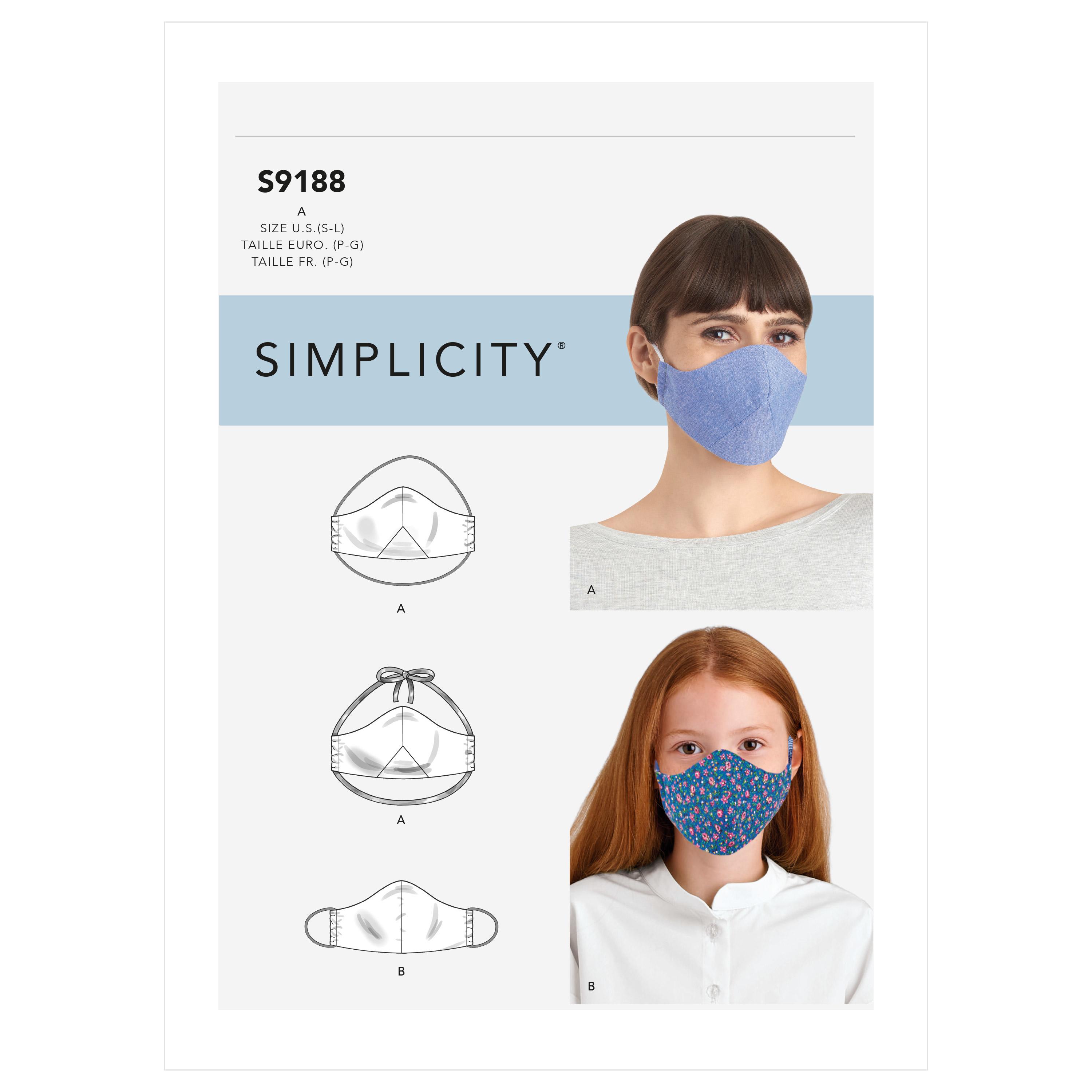 Simplicity S9188 Family Face Covers