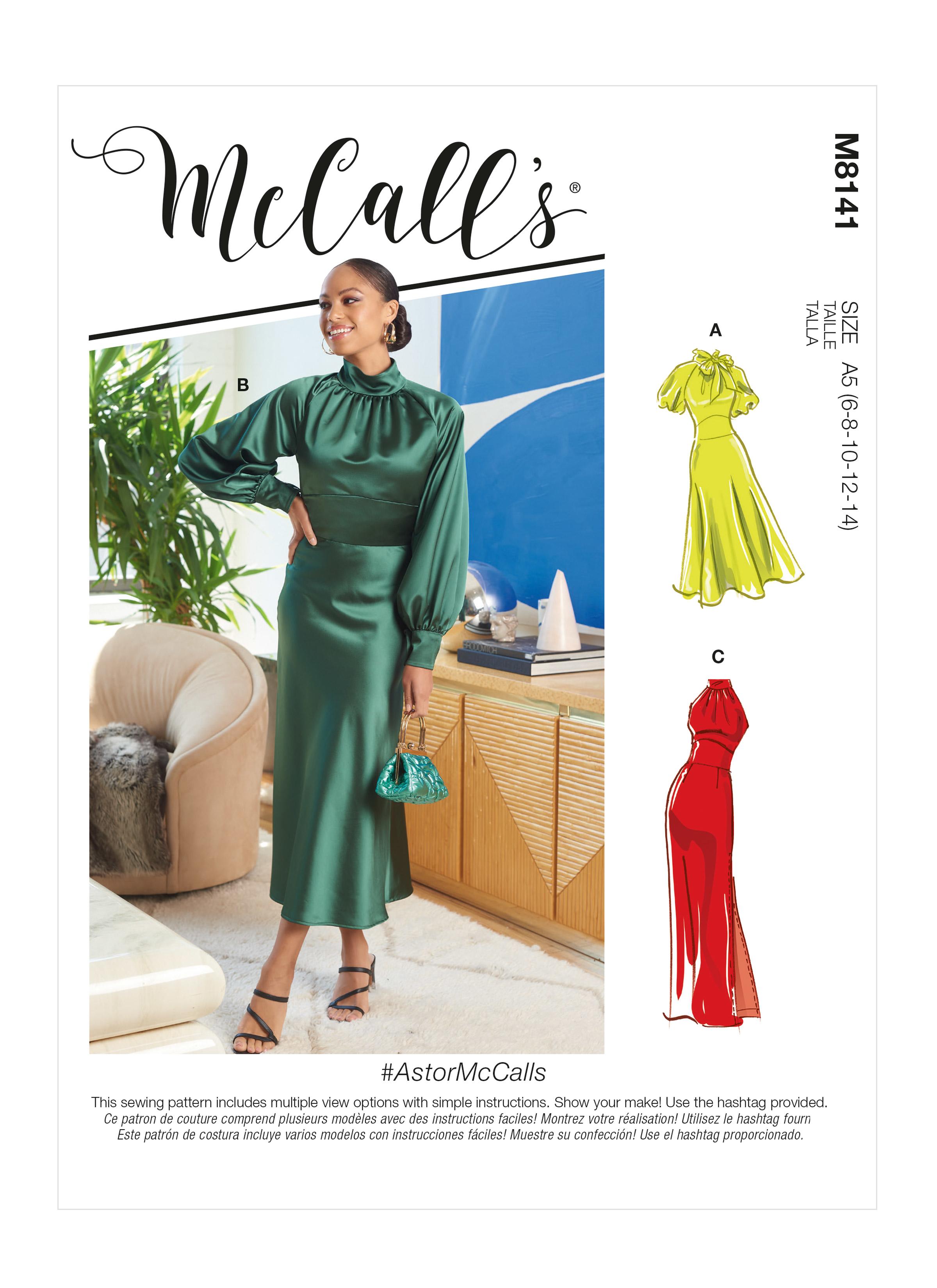 McCall's M8141 #AstorMcCalls - Misses' Dresses
