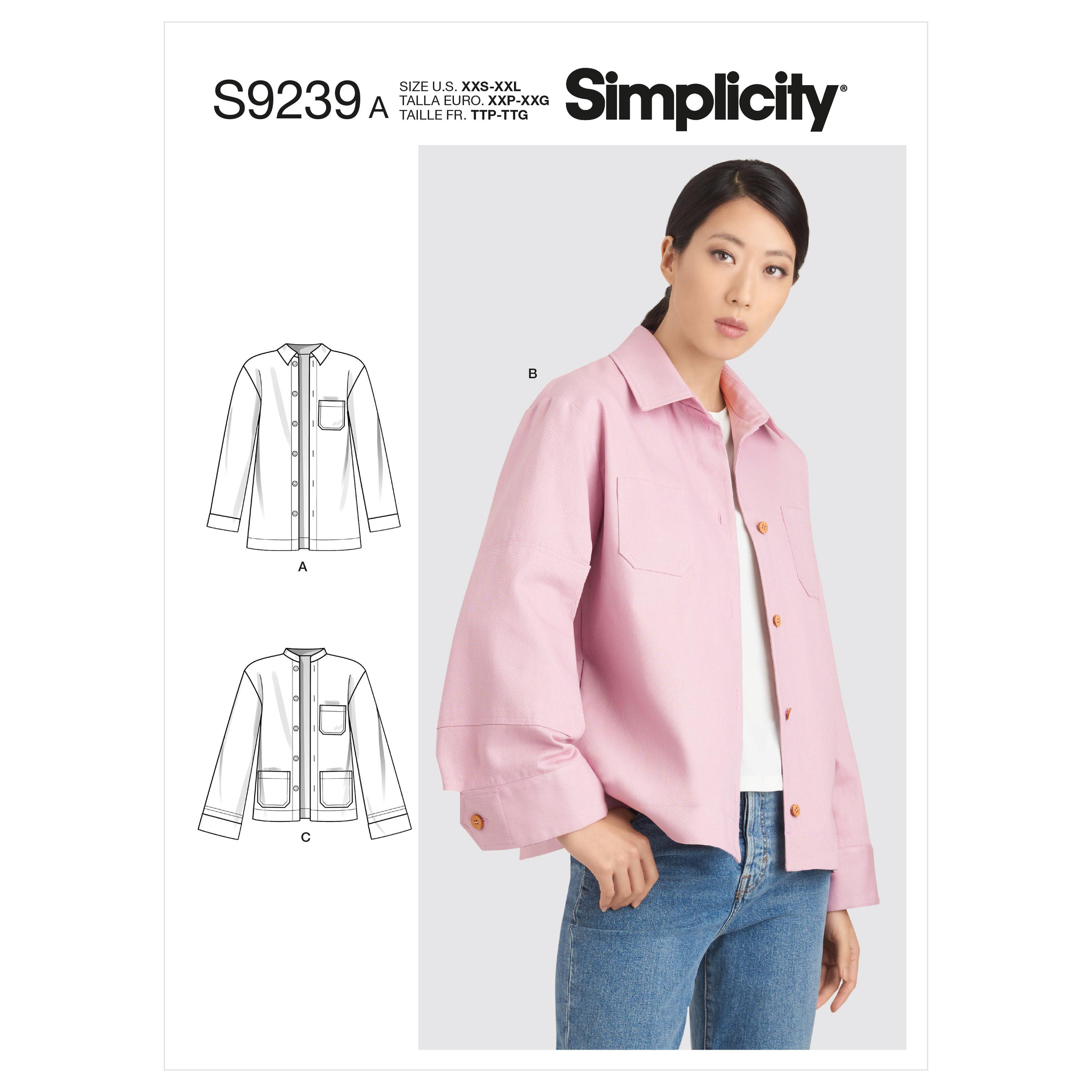 Simplicity Sewing Pattern S9239 Misses' Jackets