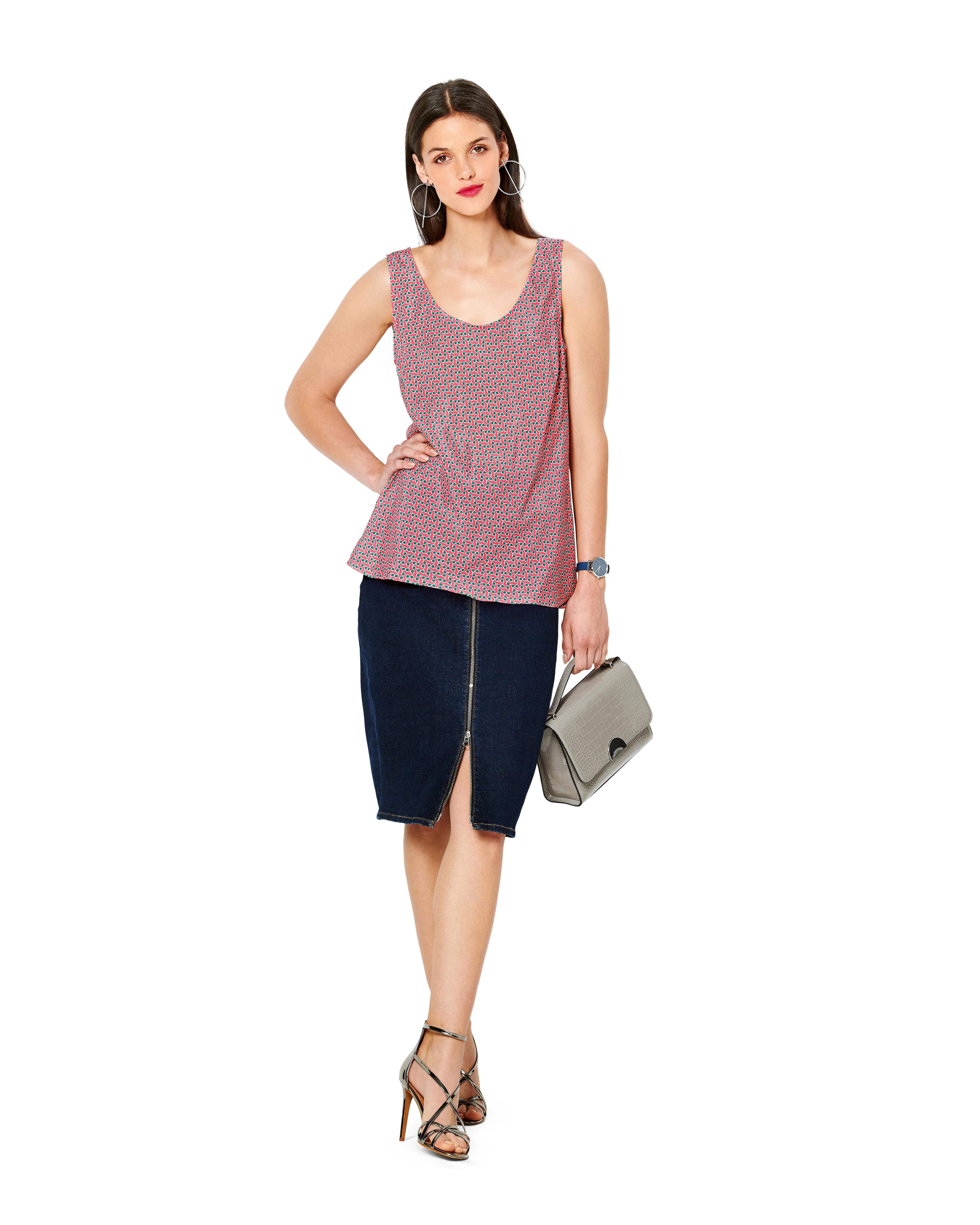 Burda B6231 Top with Rounded Neckline Sewing Pattern