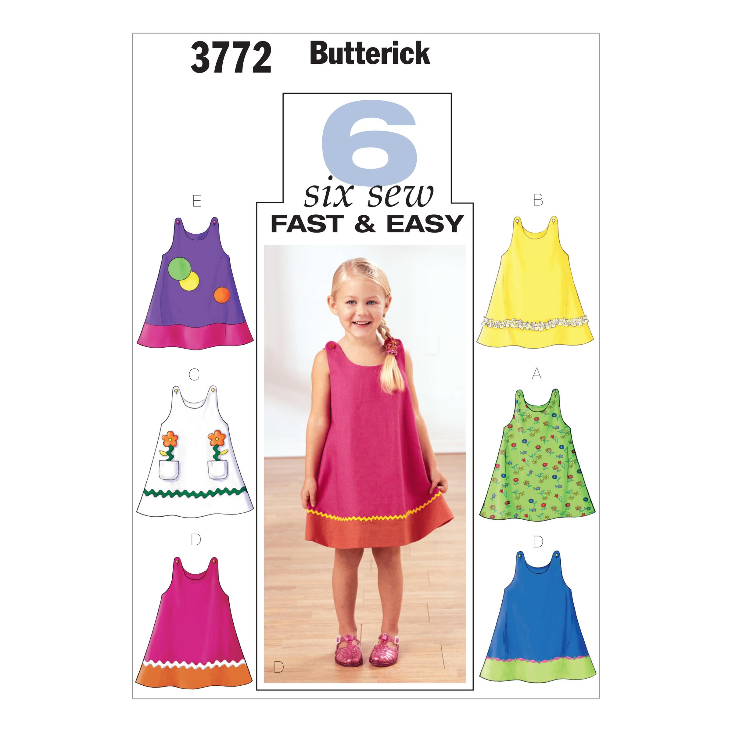 Butterick B3772 Toddlers' & Children's Dress