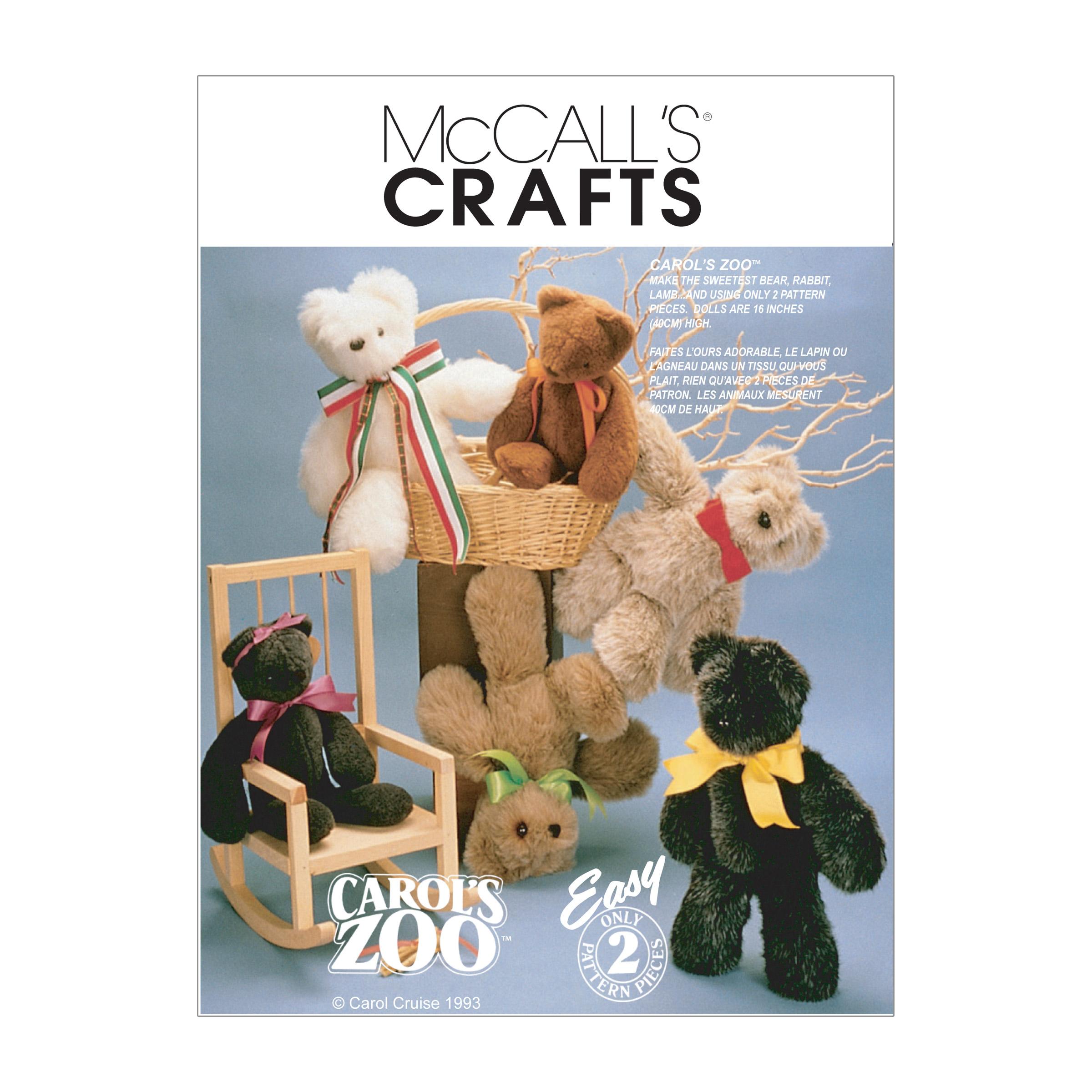 McCalls M6188 Crafts/Dolls/Pets