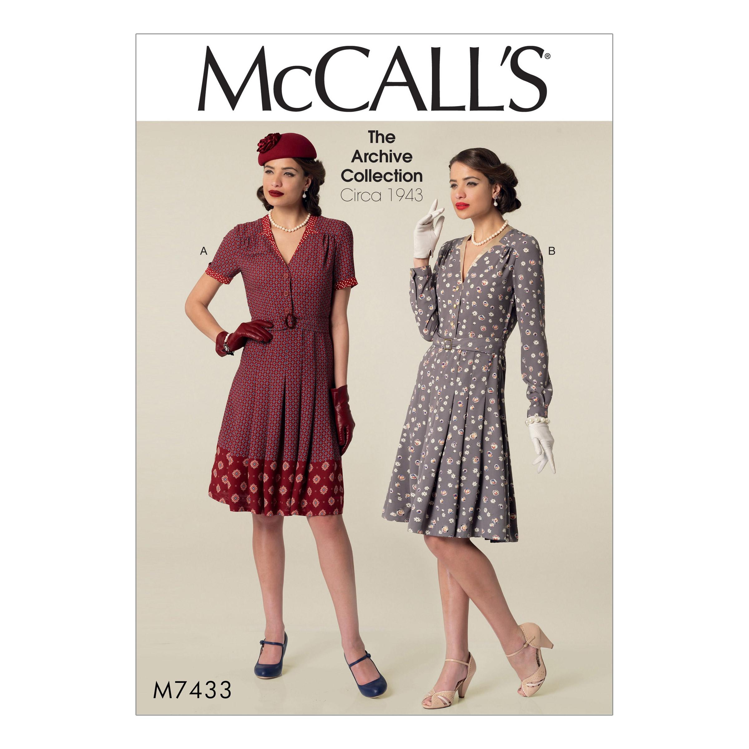 McCalls M7433 Misses Dresses