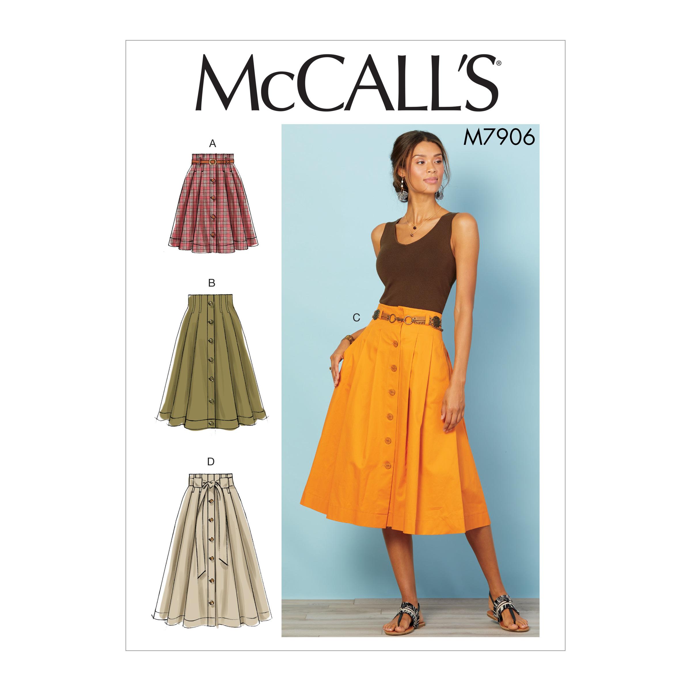 McCalls M7906 Misses Skirts