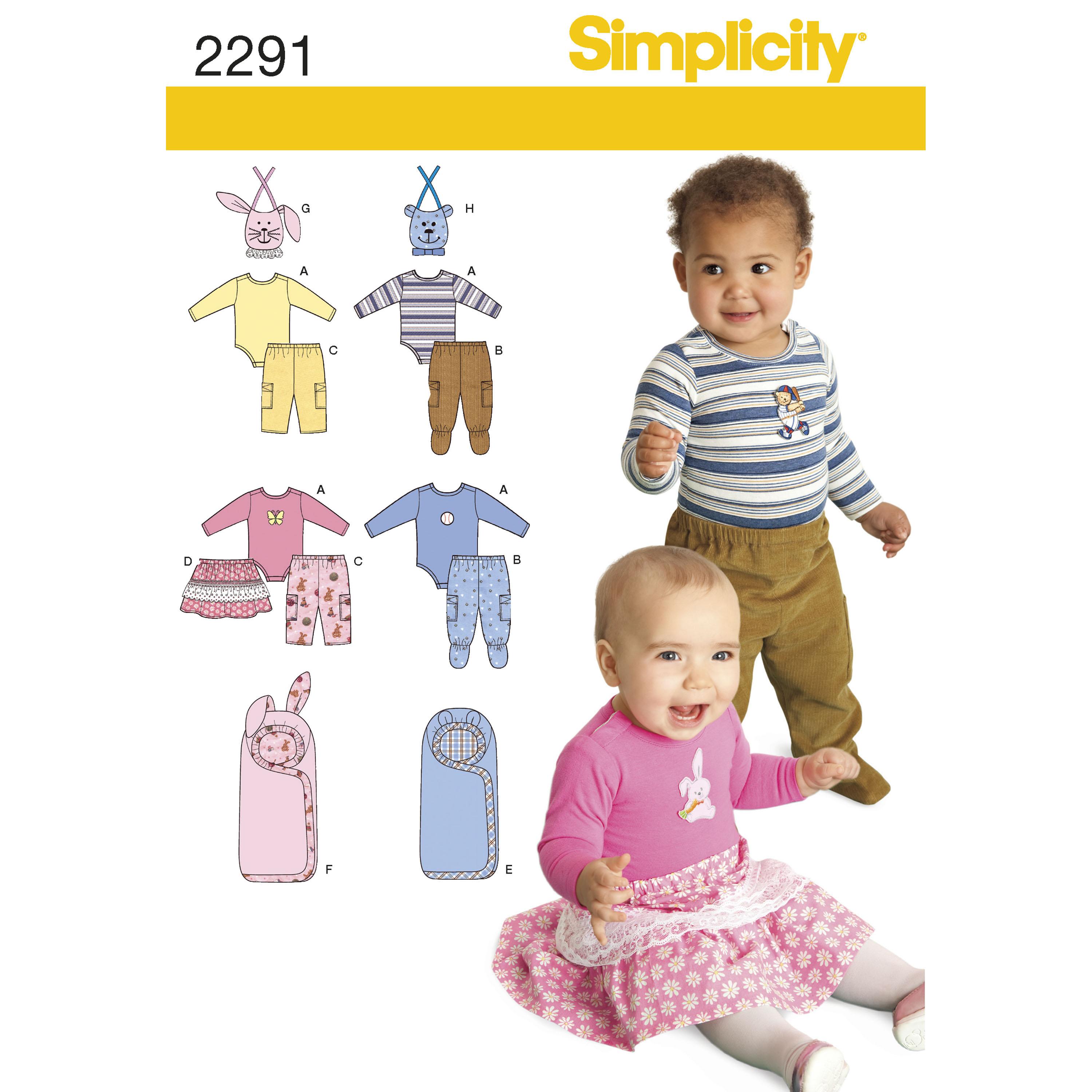 Simplicity S2291 Babies' Separates