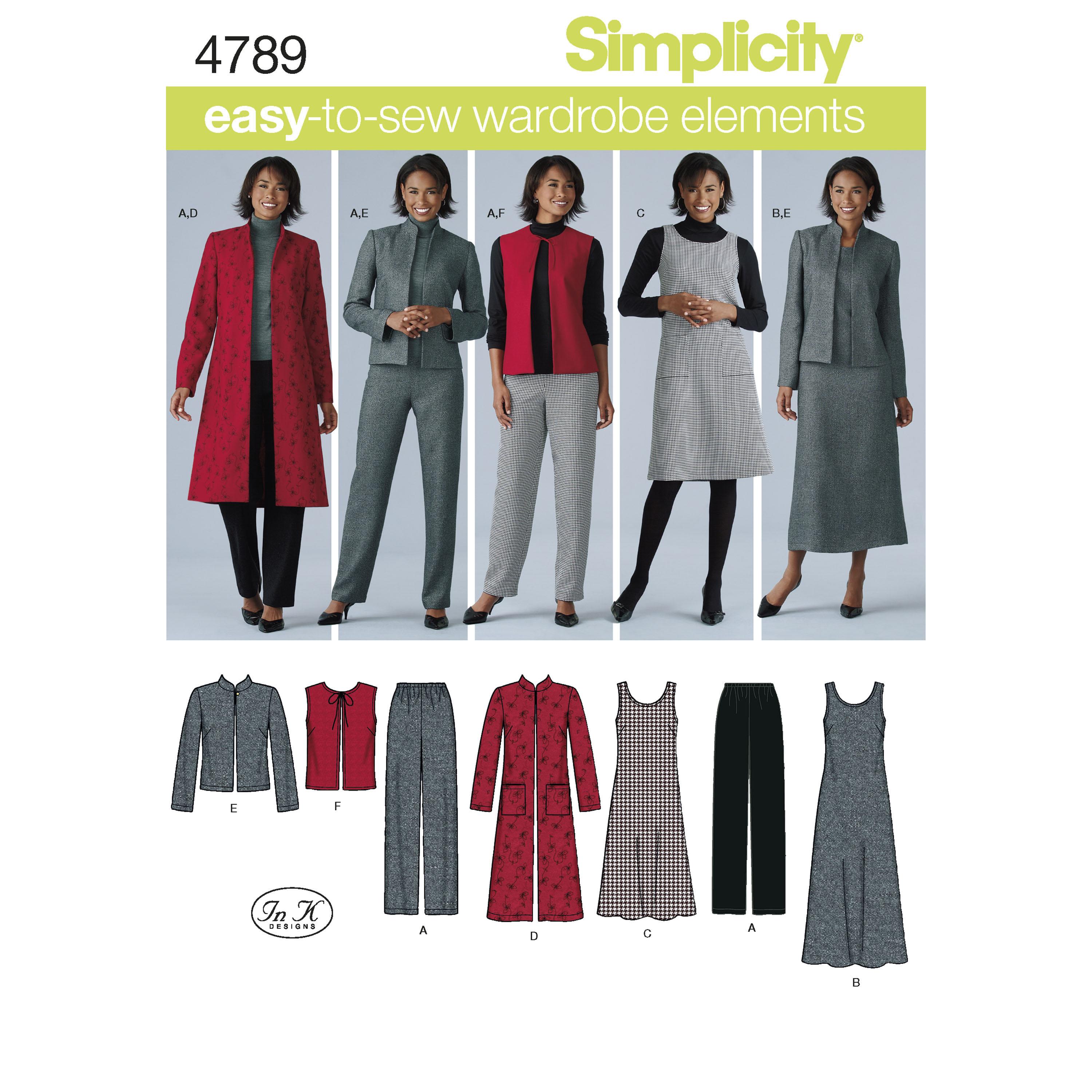 Simplicity S4789 Women's & Plus Size Smart and Casual Wear