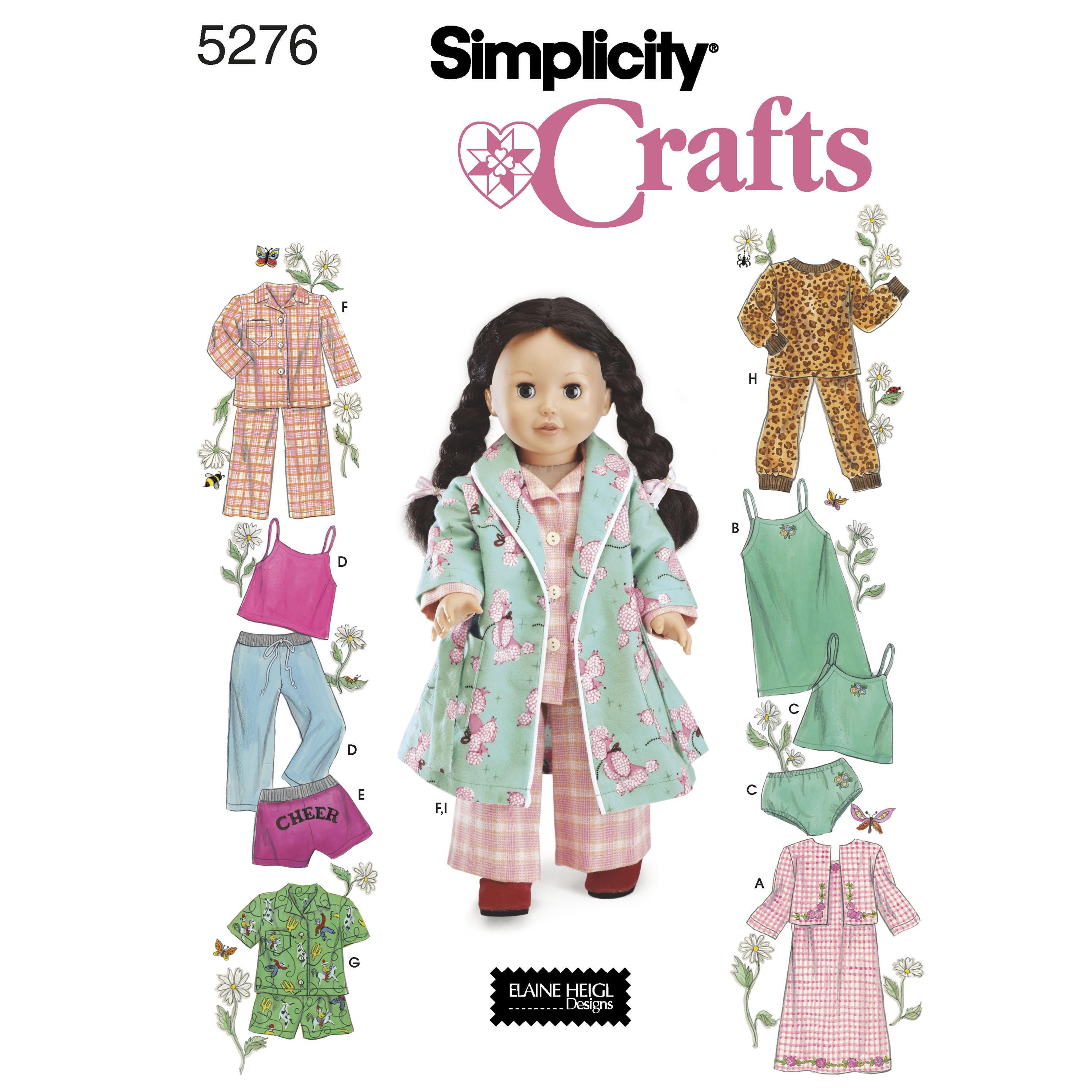 Simplicity S5276 Doll Clothes