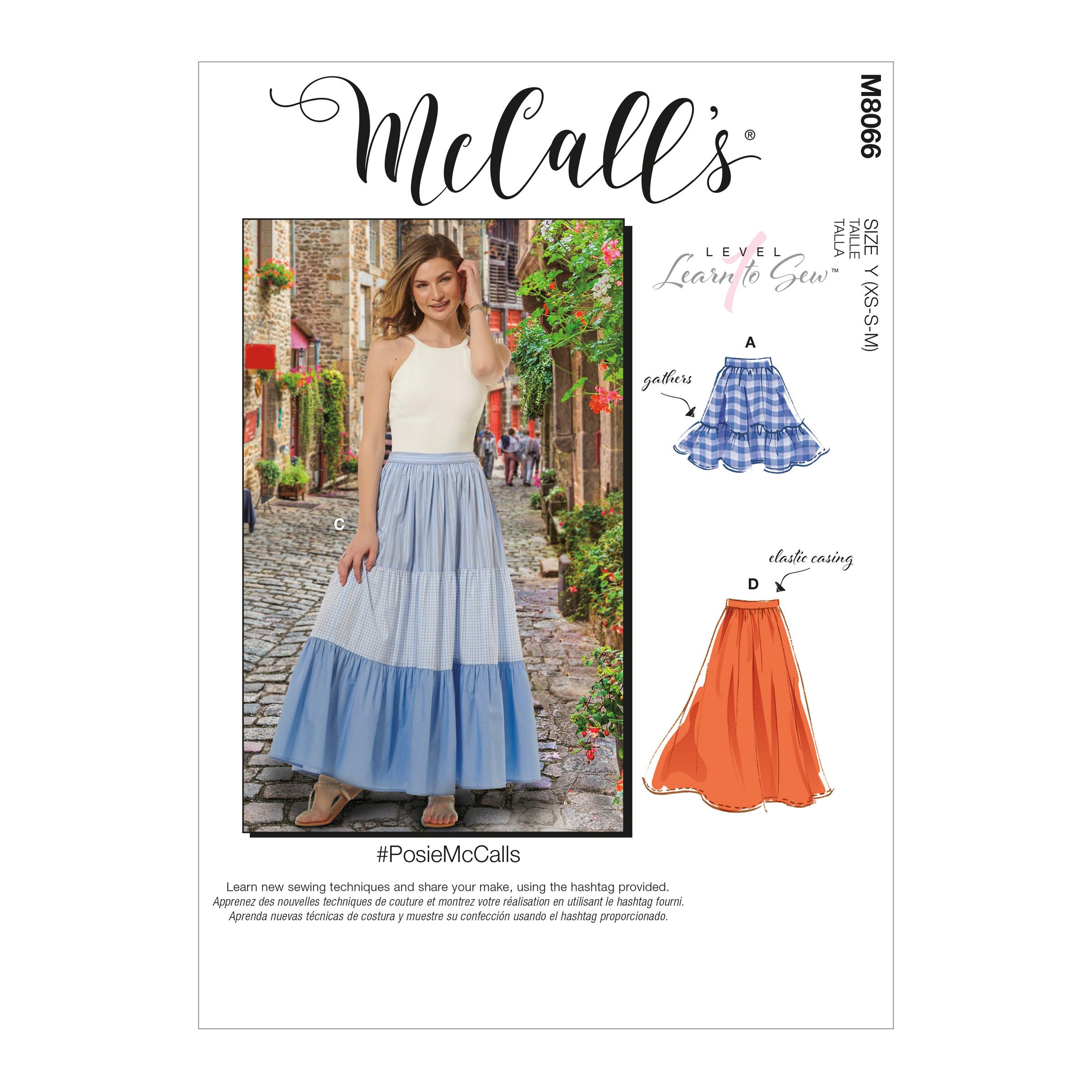 McCalls M8066 Misses Skirts