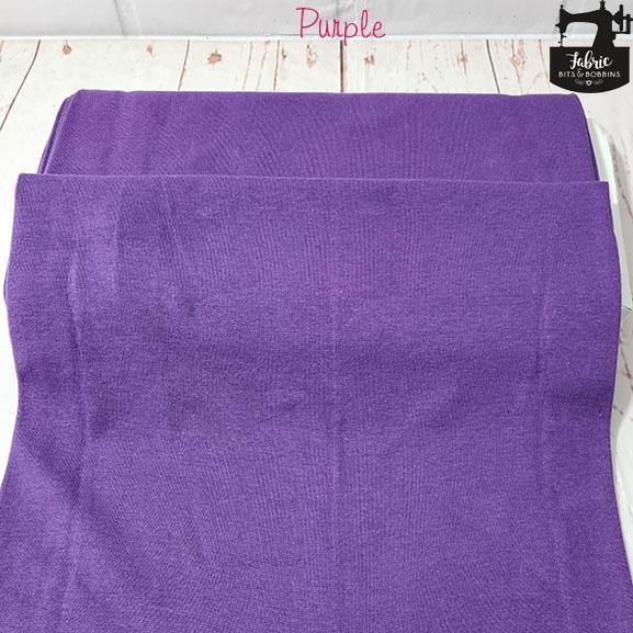 Purple Tubular Jersey Ribbing Fabric