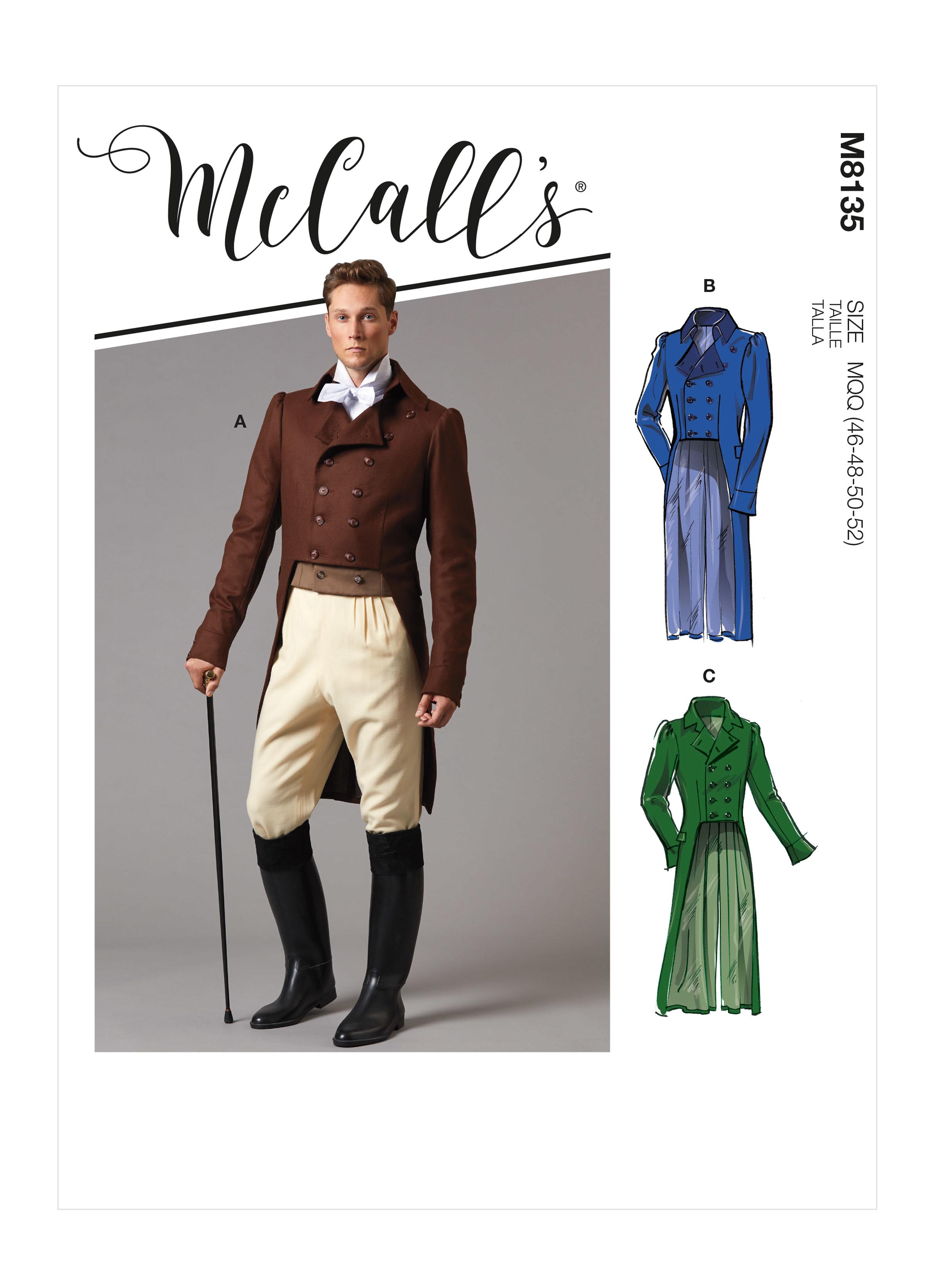 McCall's M8135 Men's Coats
