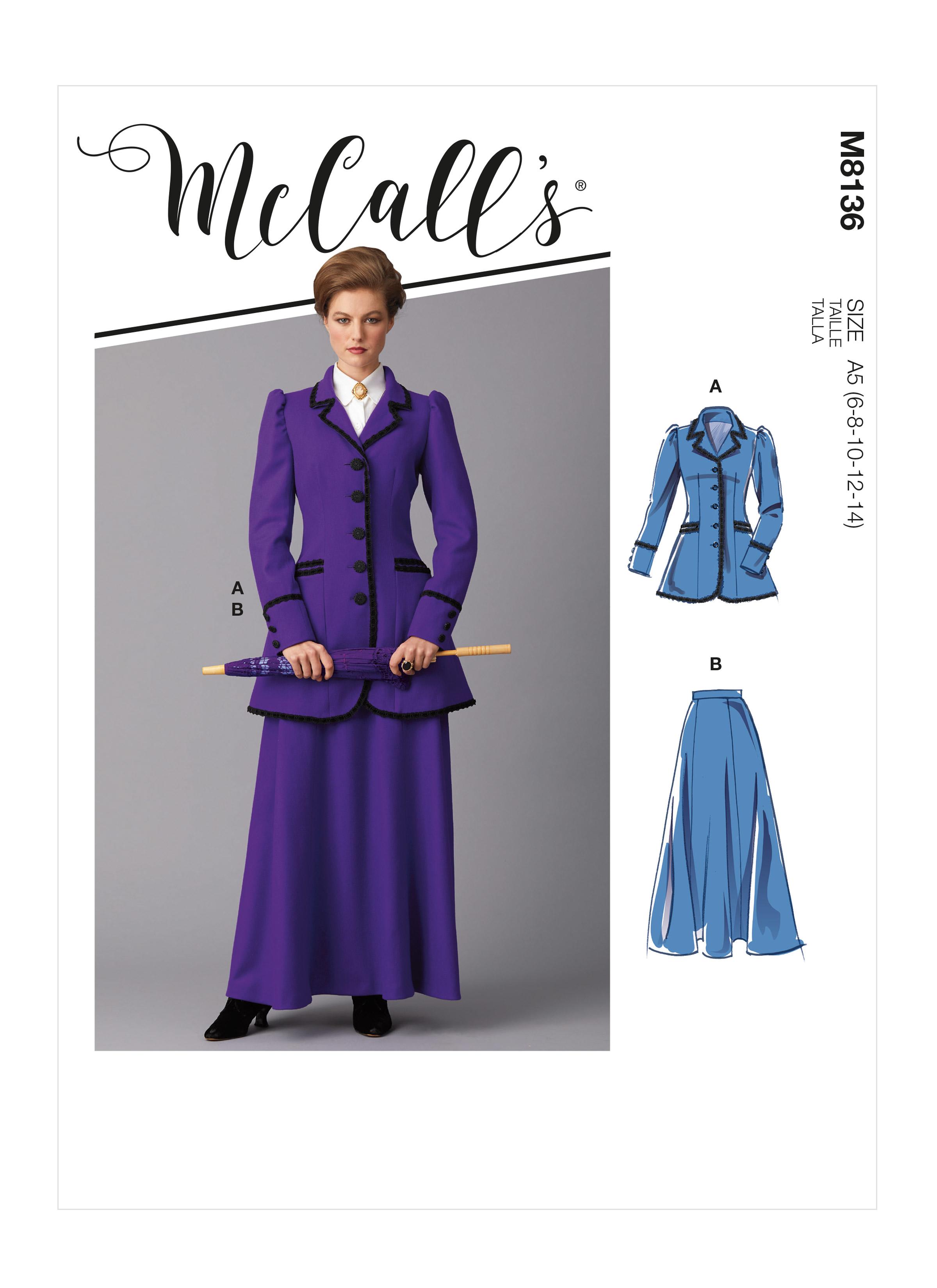 McCall's M8136 Misses' Costume