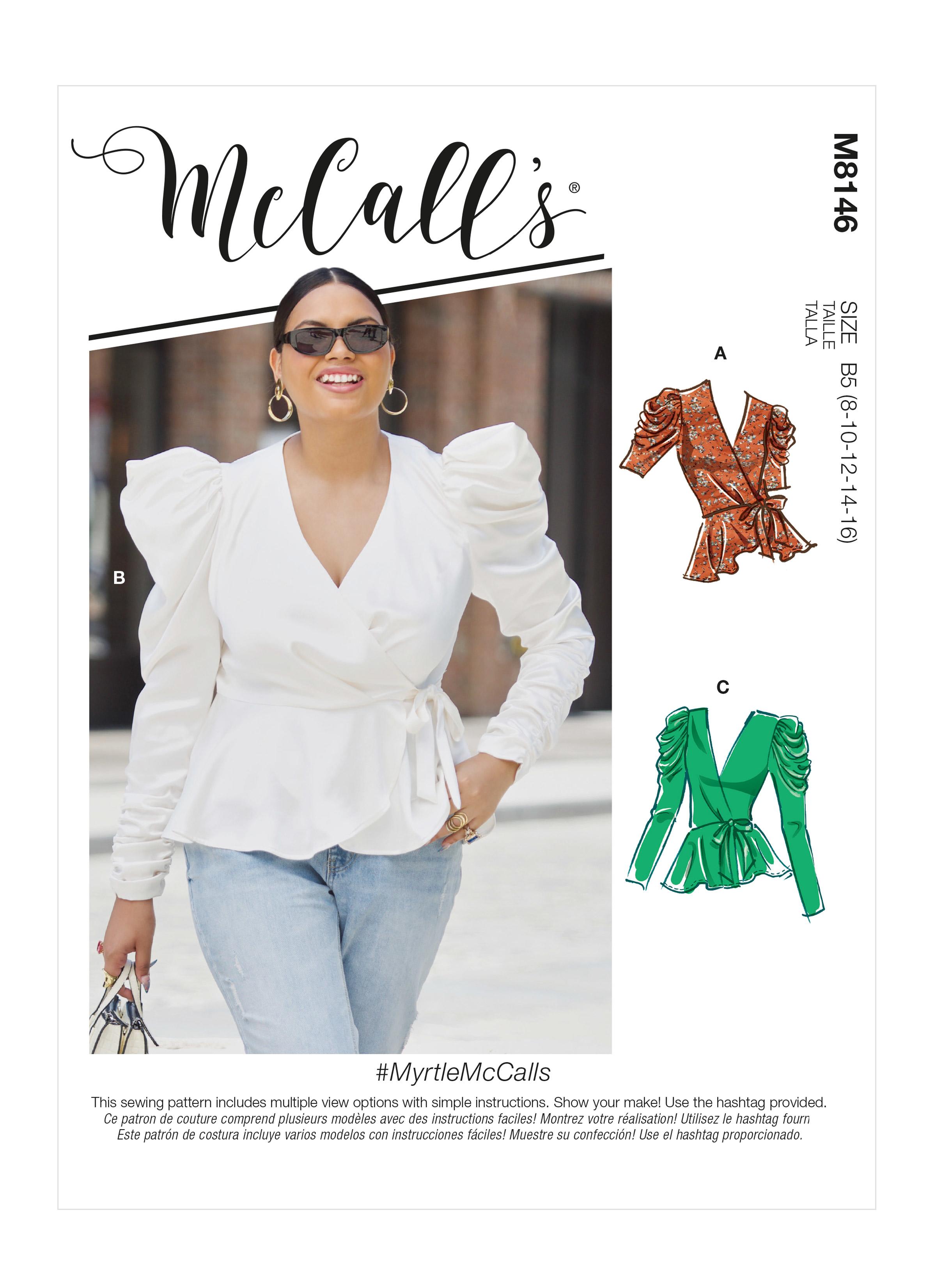 McCall's M8146 #MyrtleMcCalls - Misses' & Women's Tops
