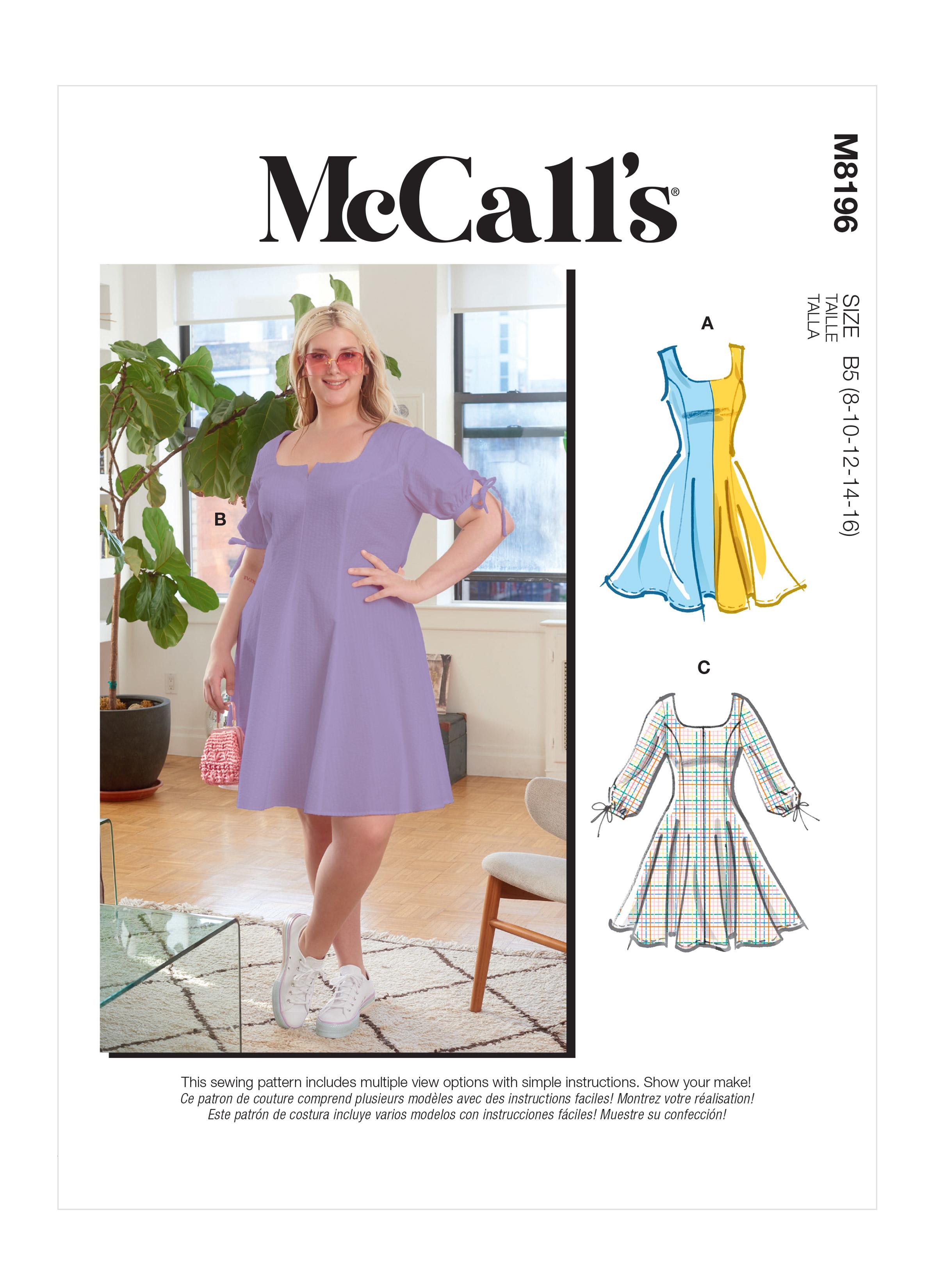 McCalls M8196 Misses' & Women's Dresses