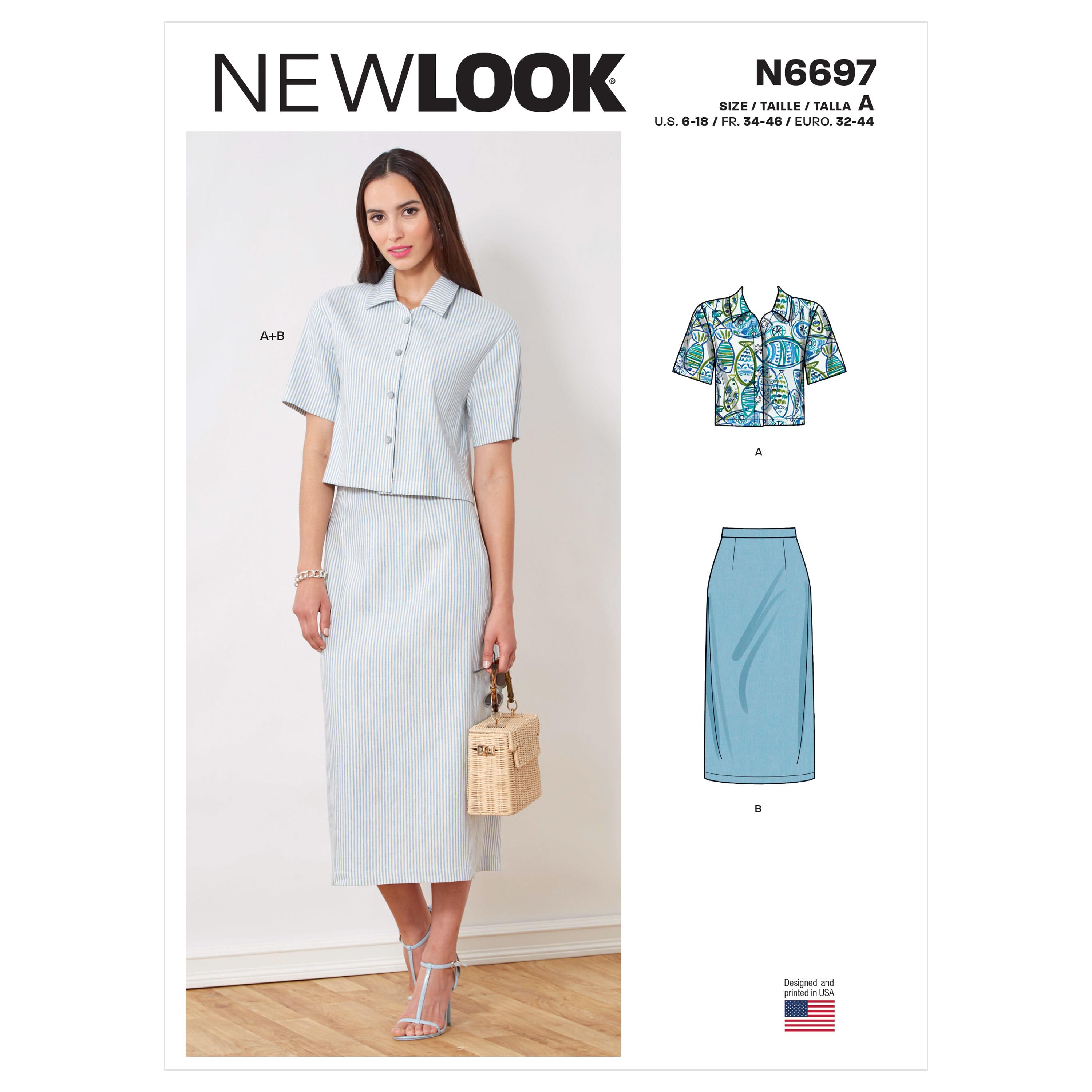 New Look Sewing Pattern N6697 Top and Skirt