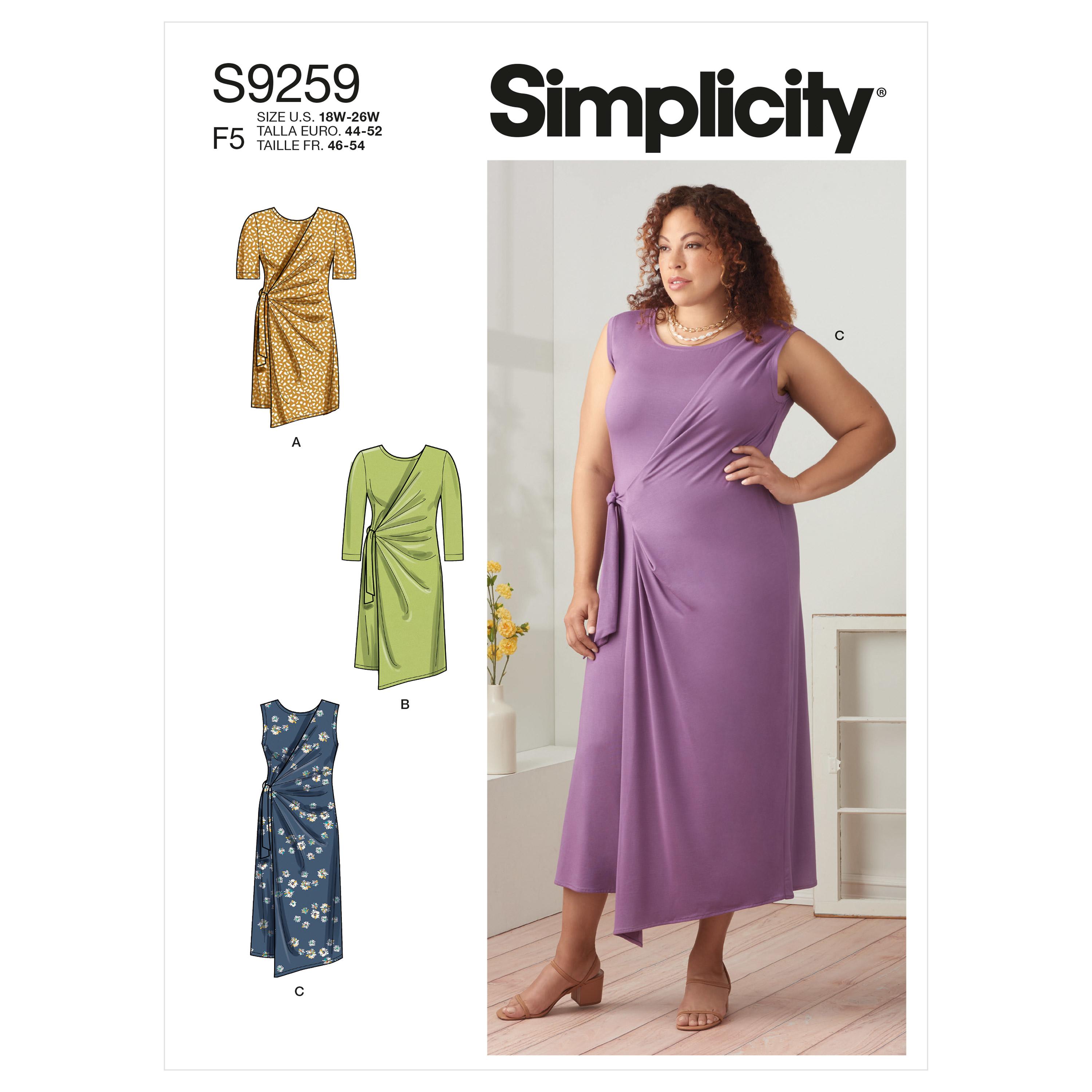 Simplicity Sewing Pattern S9259 Women's Knit Dresses & Tunic