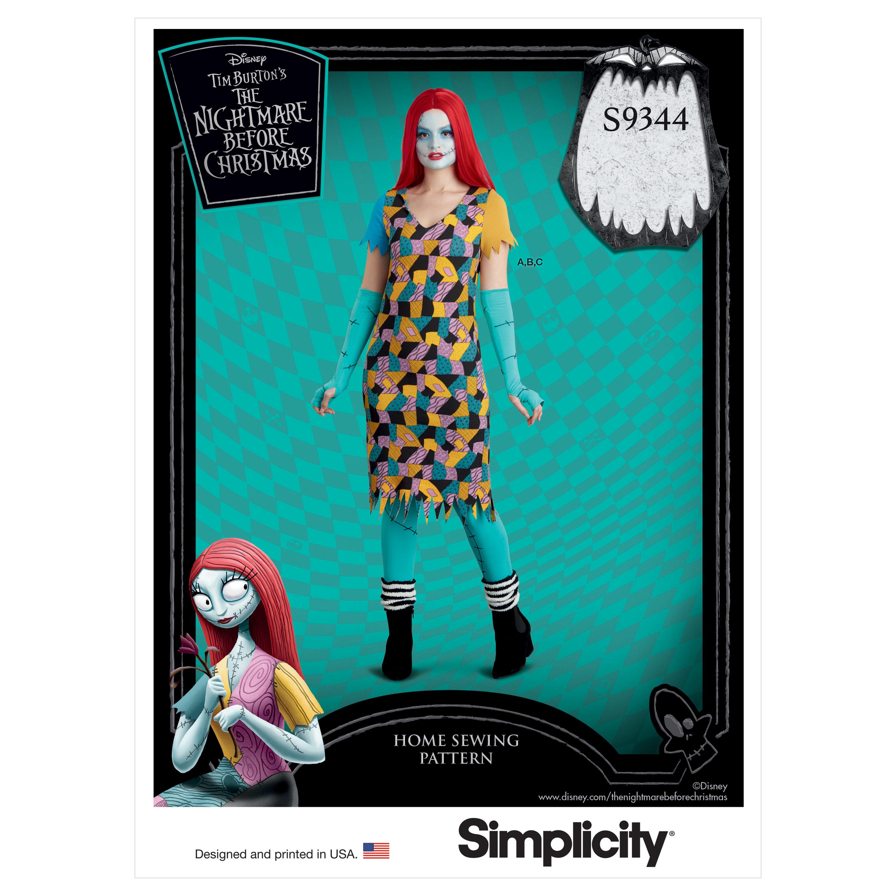 Simplicity Sewing Pattern S9344 Misses' Knit Costume and Face Mask