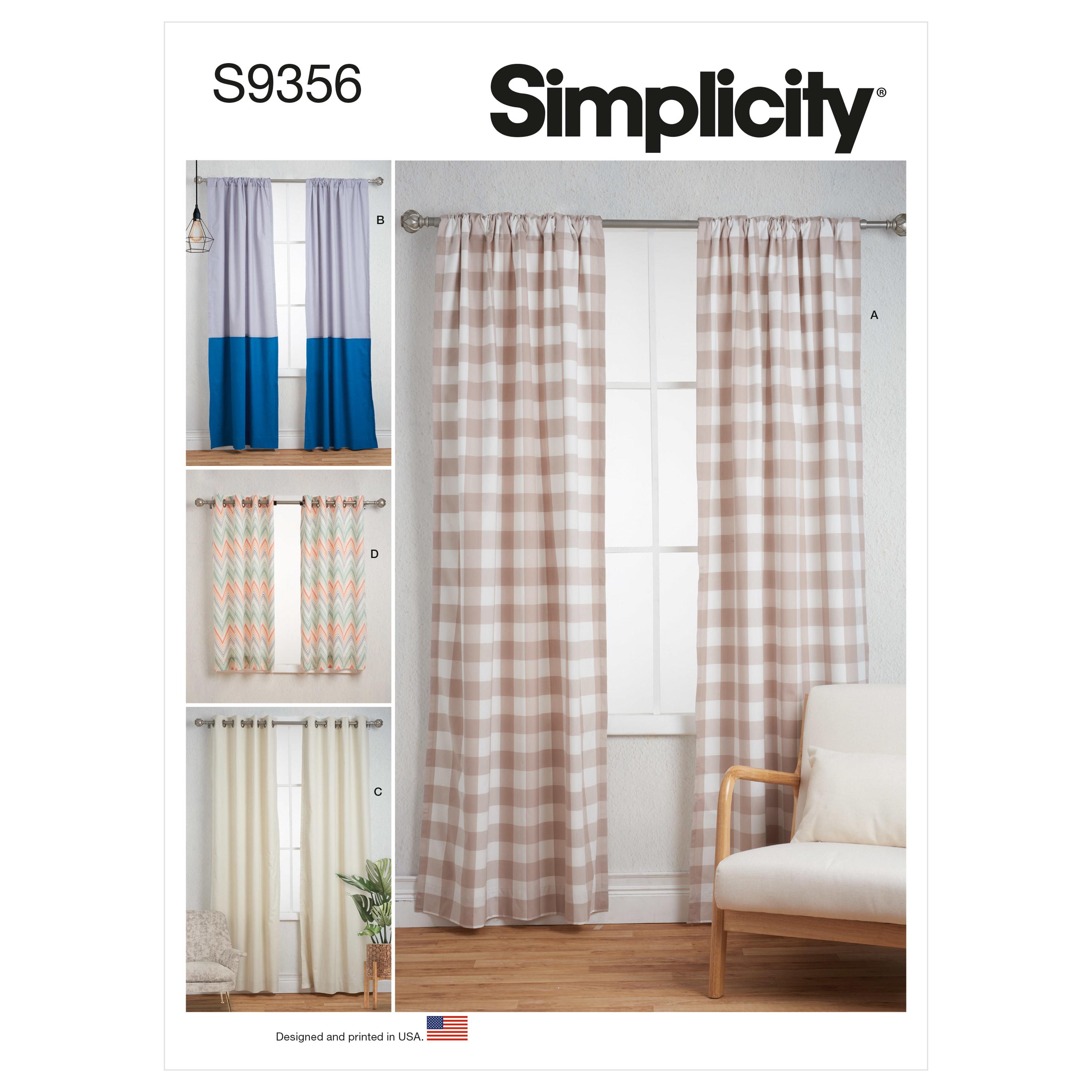 Simplicity Sewing Pattern S9356 Curtains