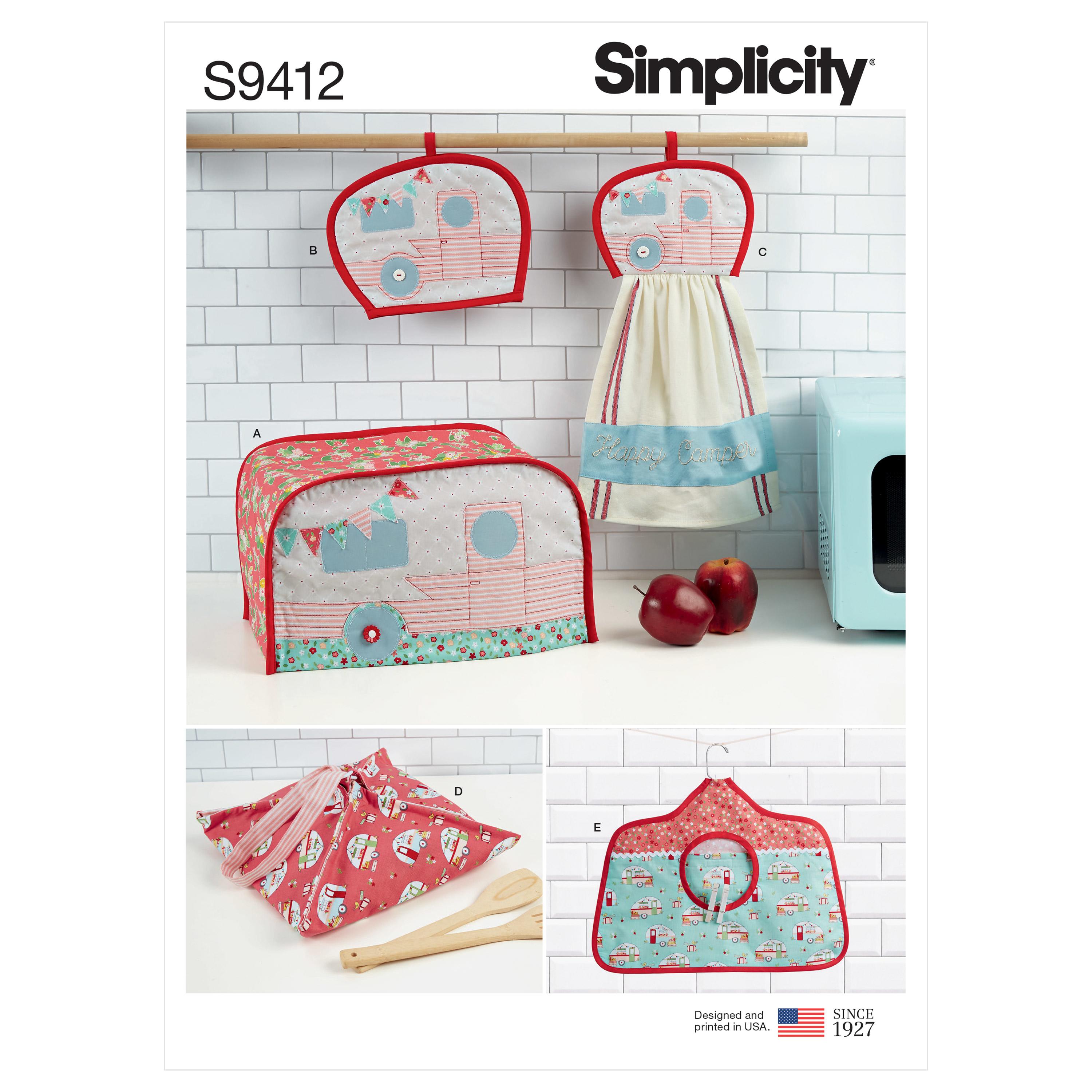 Simplicity Sewing Pattern S9412 Kitchen Accessories
