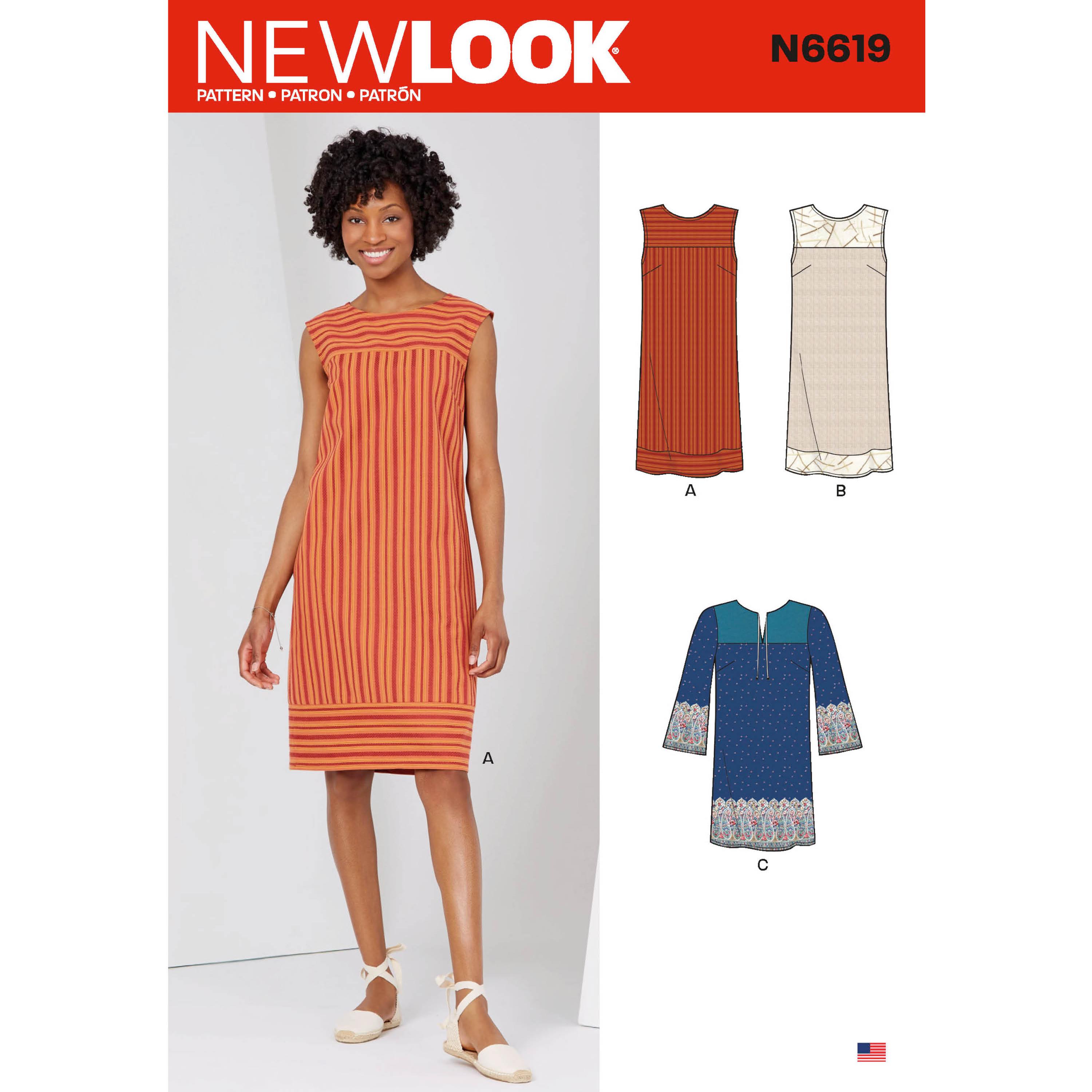 NewLook Sewing Pattern N6619 Misses' Dresses