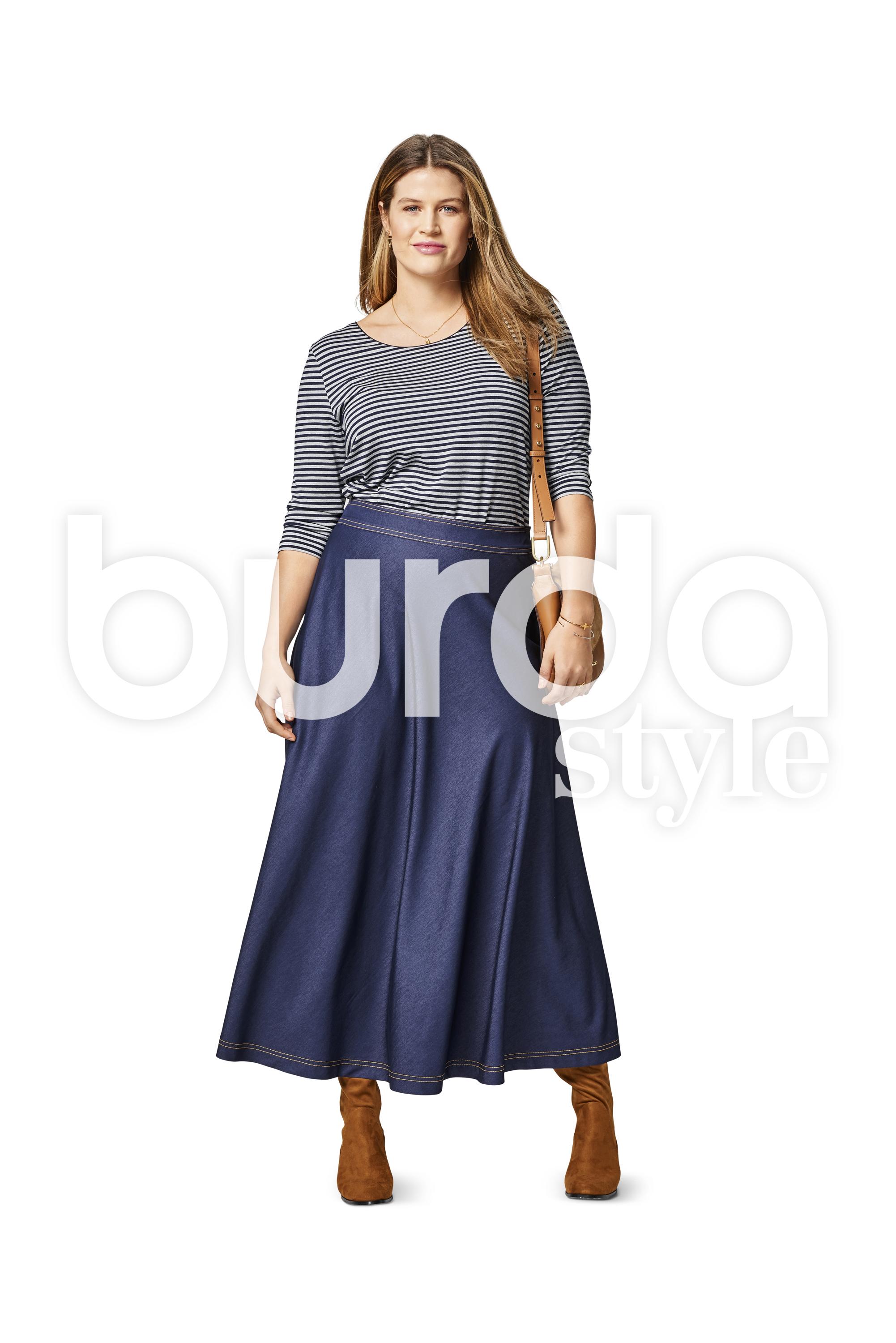 Burda B6491 Women's Flared Skirt