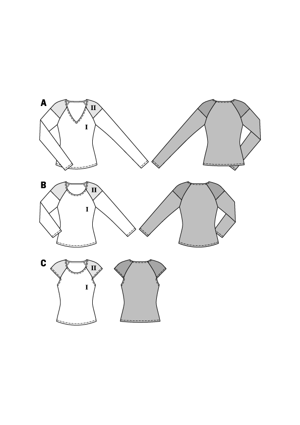 Burda B6630 Women's Shirt Sewing Pattern