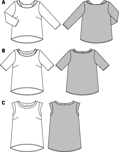 Burda B6762 Tops, Shirts, Blouses Sewing Pattern