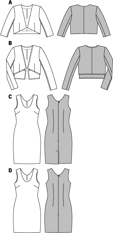 Burda B6773 Coordinates, Trousersuits, Suits Sewing Pattern