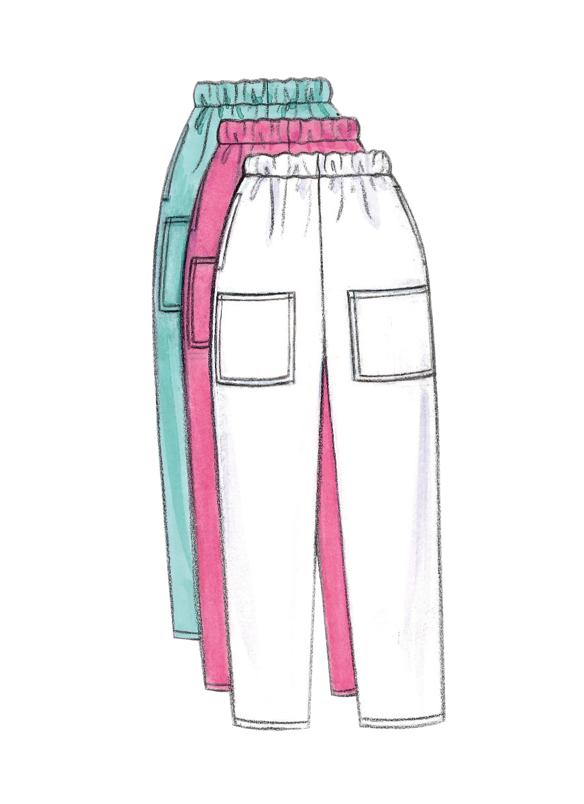 Butterick B4946 Unisex Uniforms (Dress, Belt, Top, Skirt, Pants, Hat & Ponytail Holder