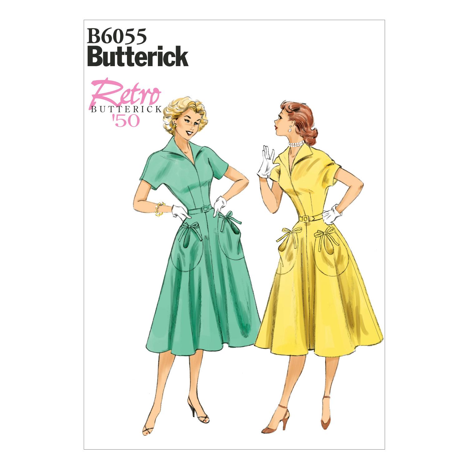 Butterick B6055 Misses' Dress and Belt