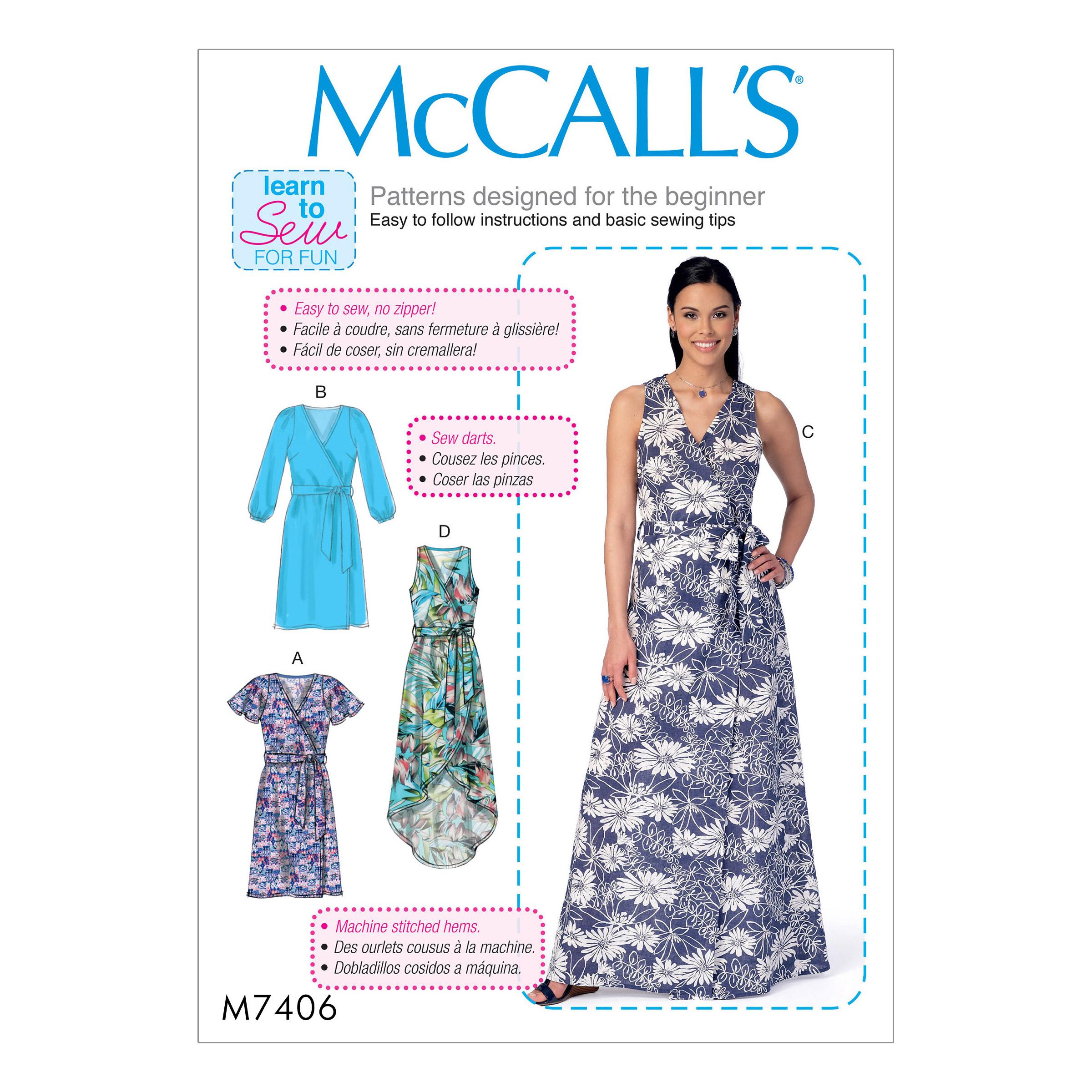 McCalls M7406 Misses Dresses
