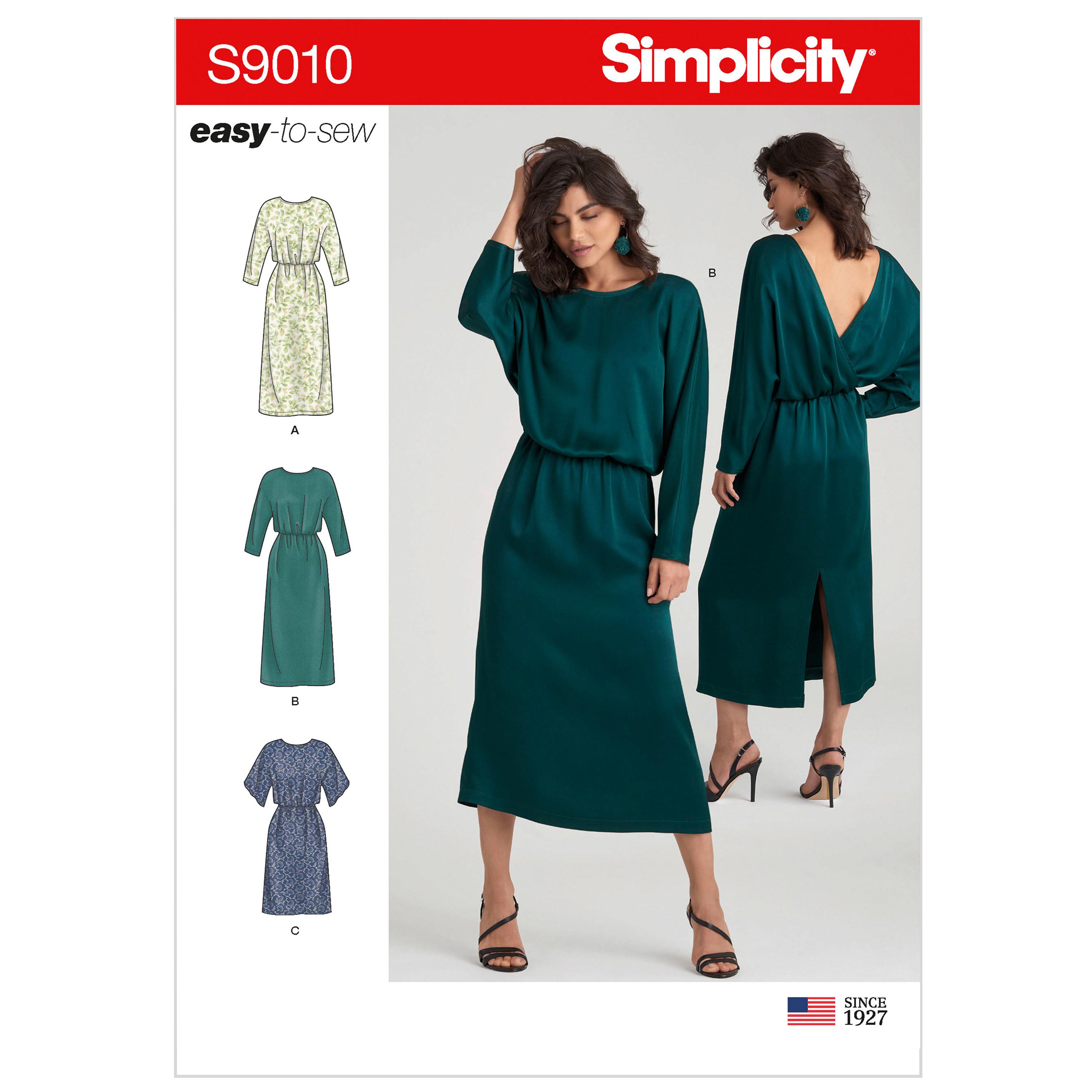 Simplicity S9010 Misses' Dresses with Length Variation