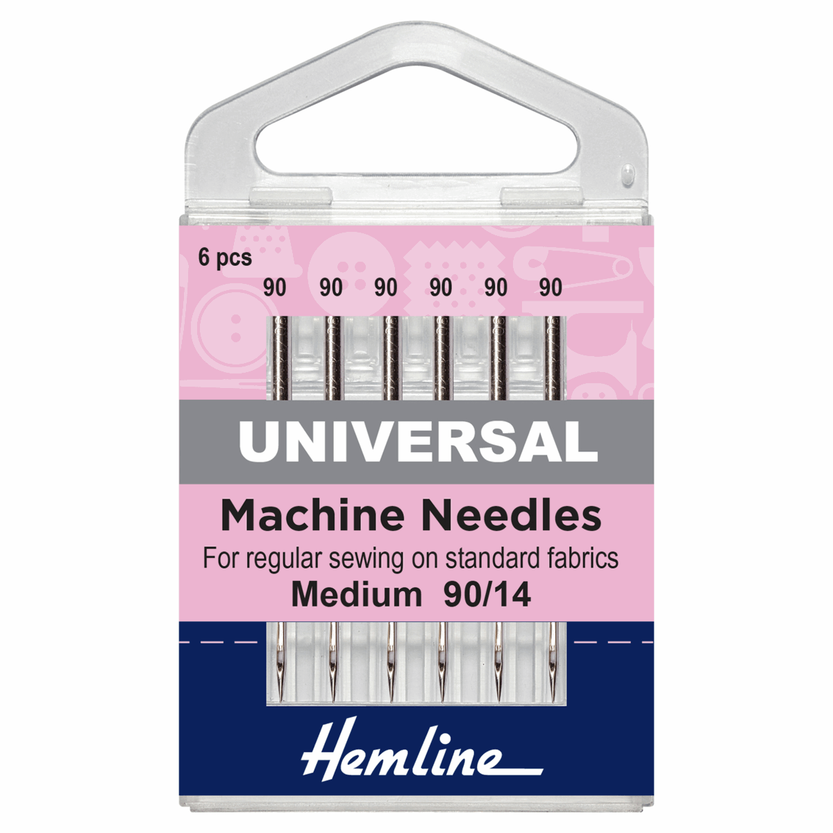 Sewing Machine Needles: Universal: Medium/Heavy 90/14