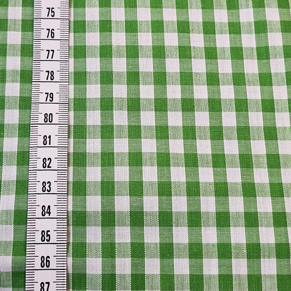 1/4" Gingham Polycotton Lime