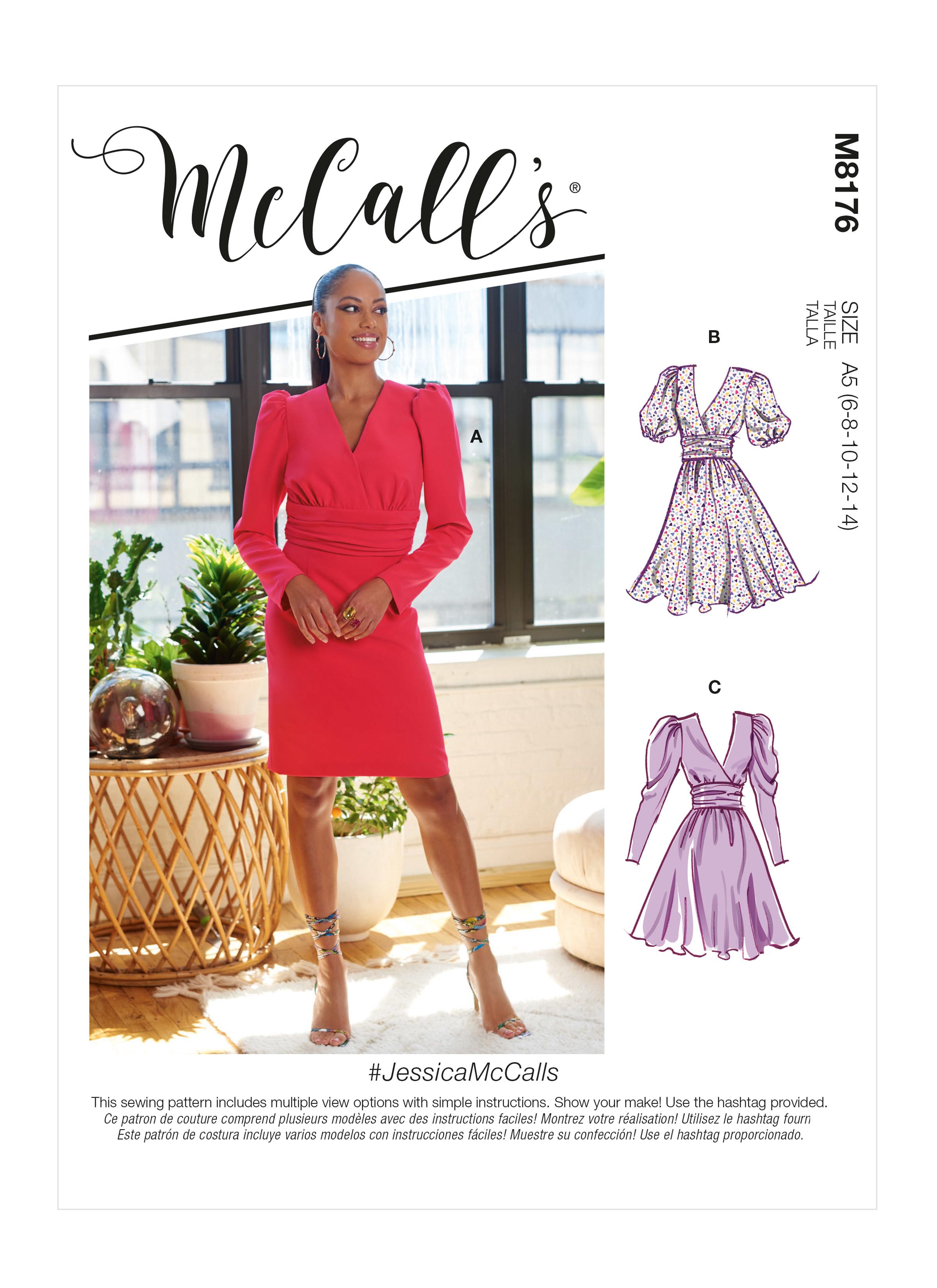 McCall's M8176 #JessicaMcCalls - Misses' Dresses