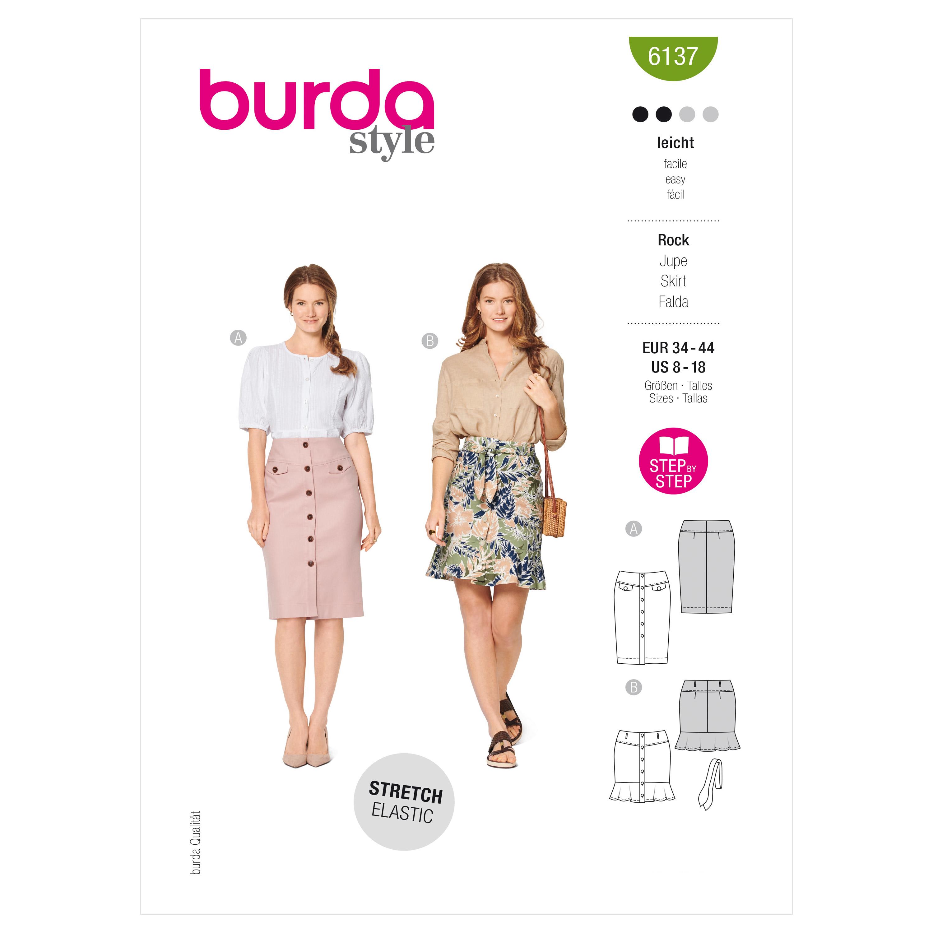 Burda Style Pattern 6137 Misses' Skirt