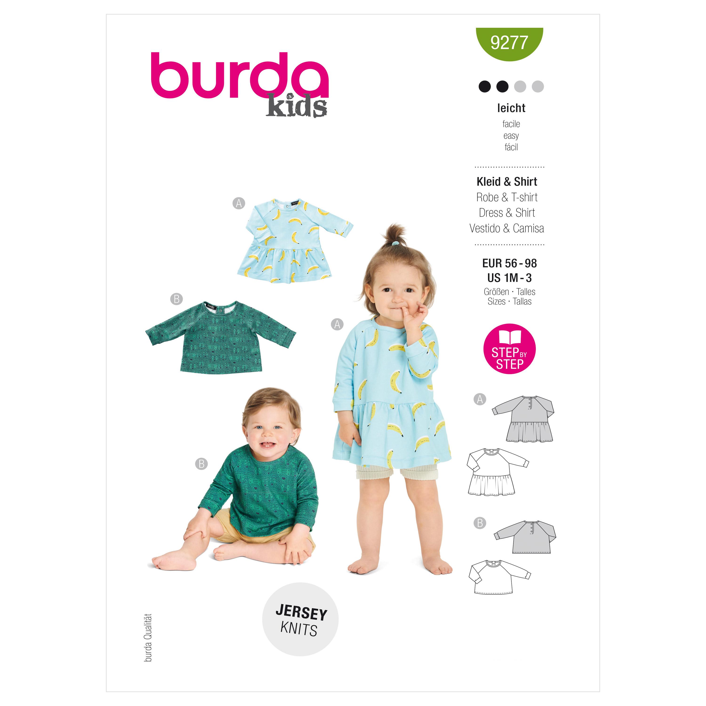 Burda Style Pattern 9277 Babies' Top and Dress