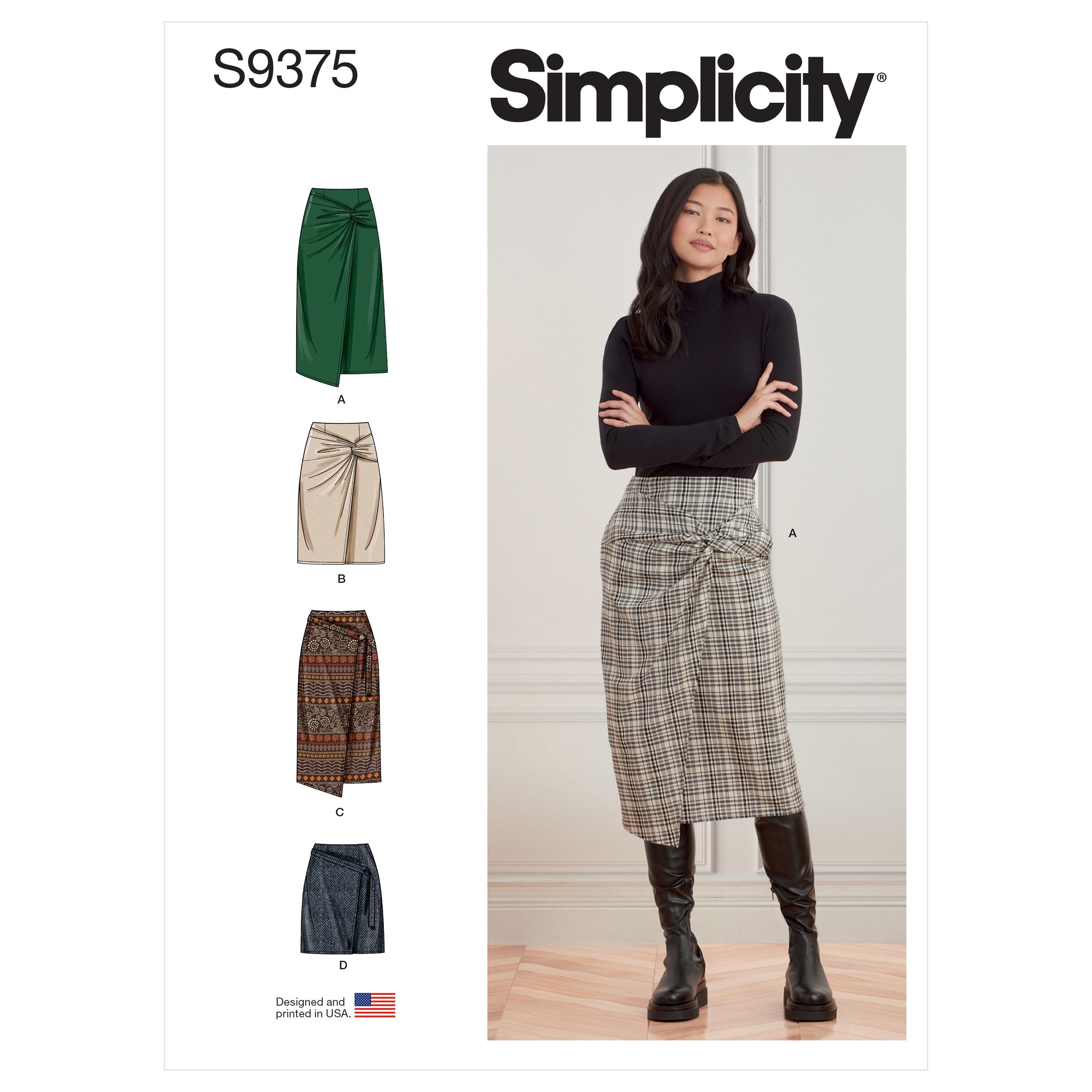 Simplicity Sewing Pattern S9375 Misses' Skirts