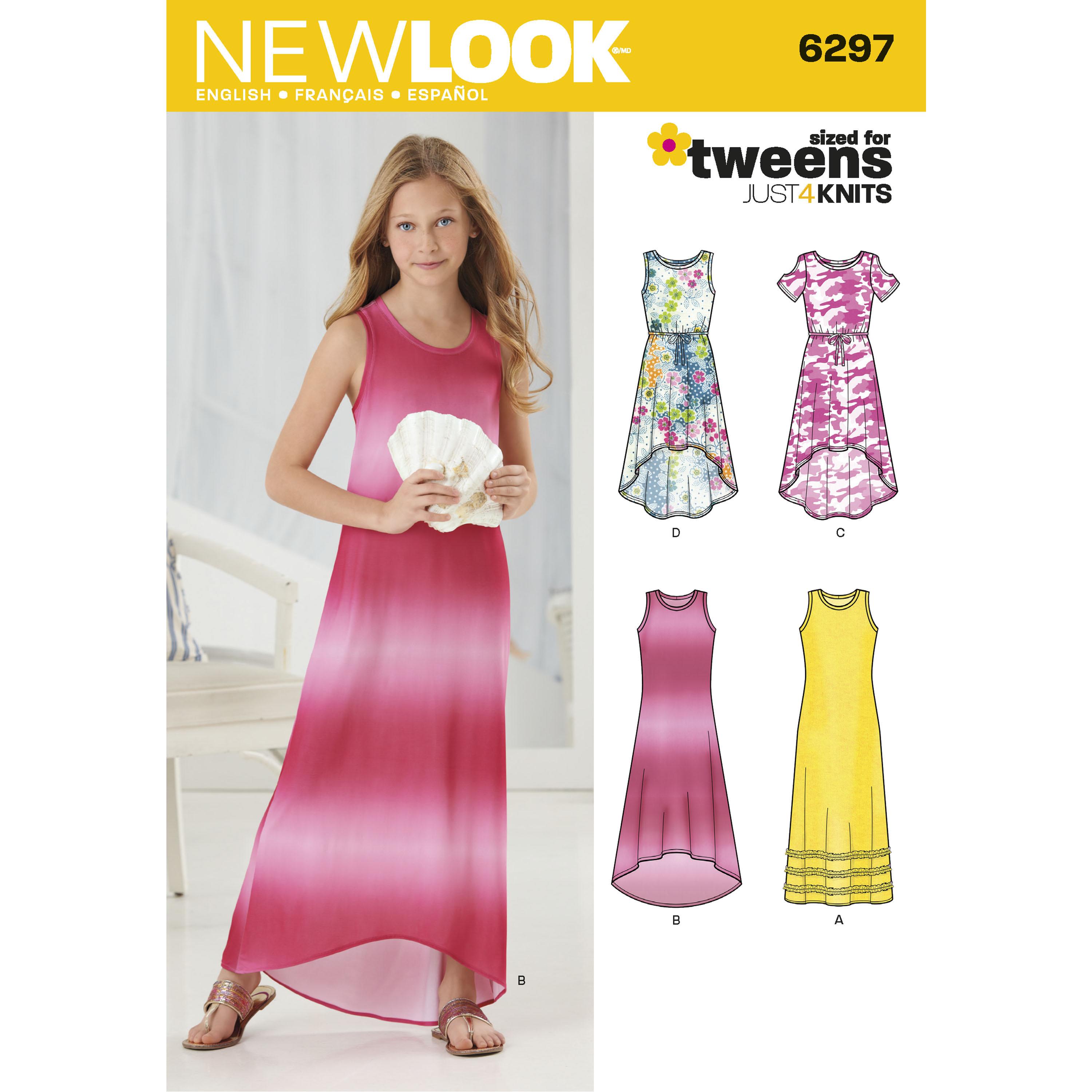 NewLook N6297 Girls' Knit Dress