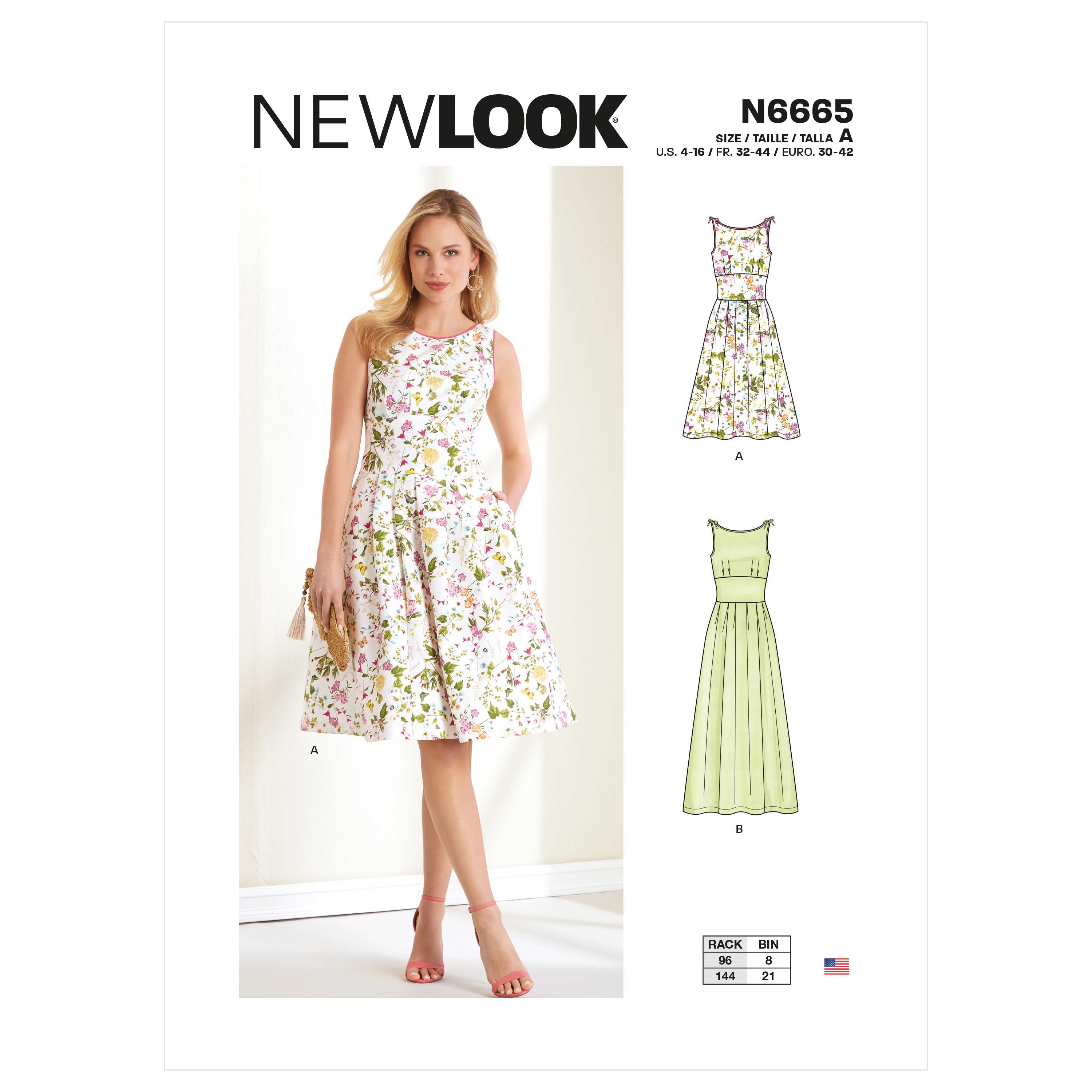 New Look Sewing Pattern N6665 Misses' Dress